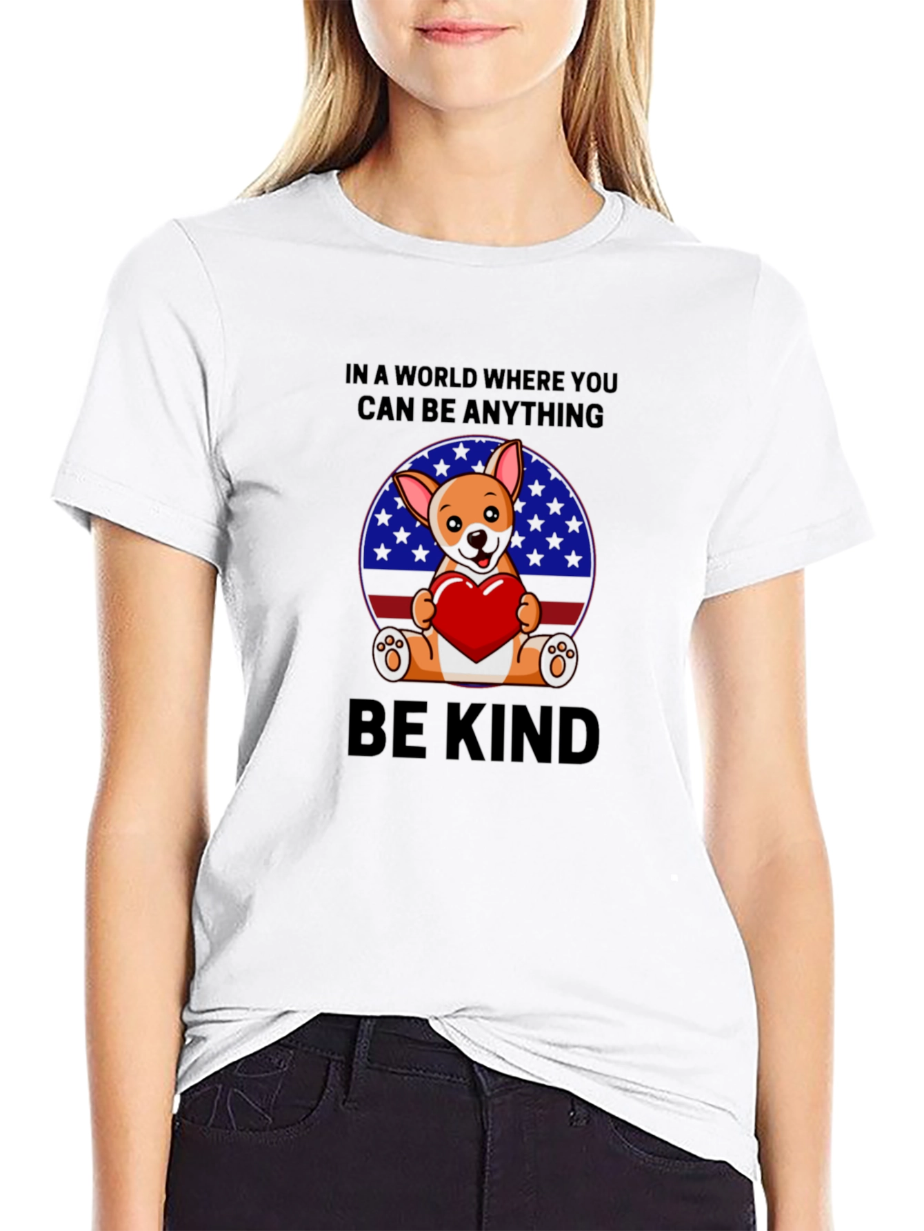 Be Kind T-Shirt - Dog with Heart