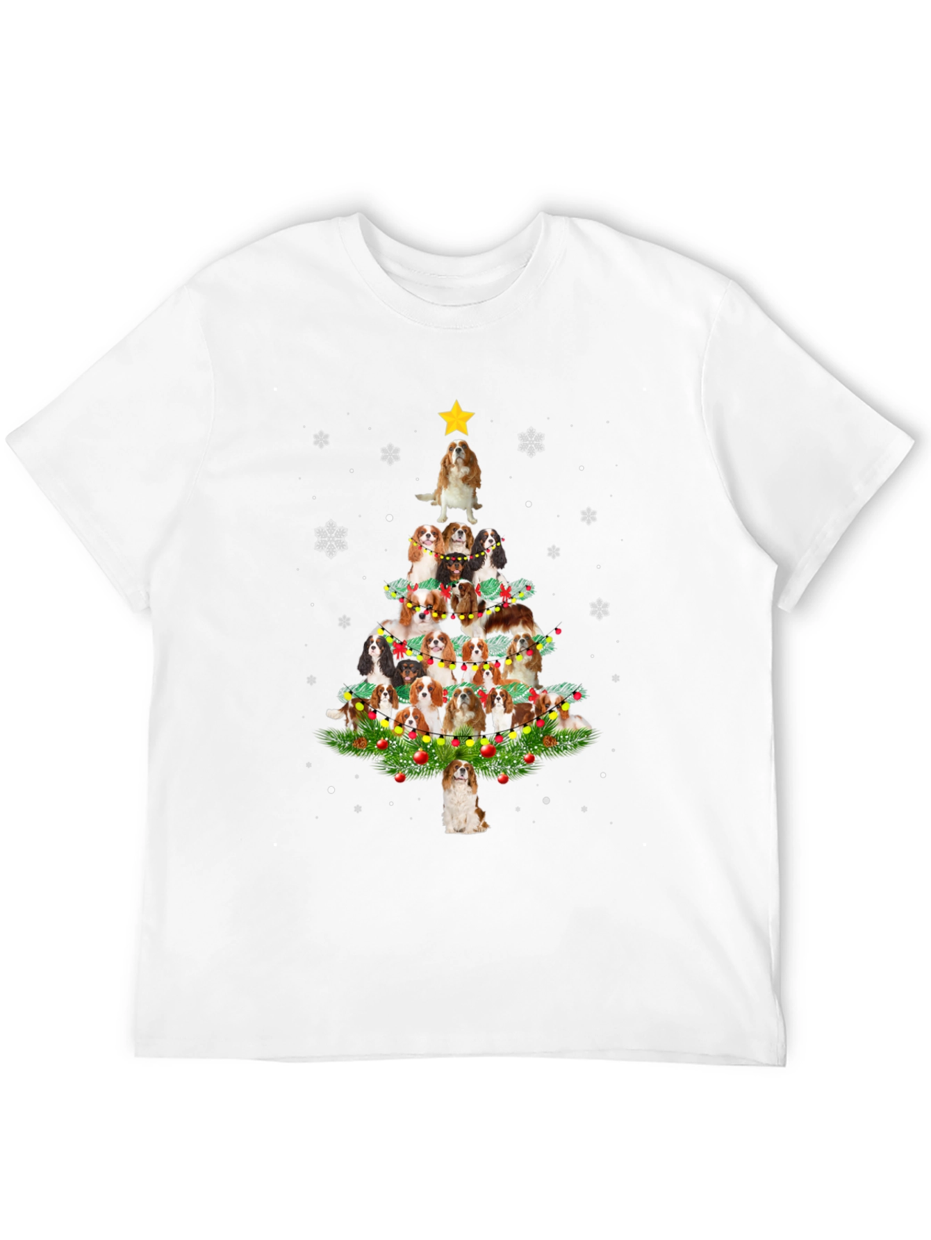 Cavalier Spaniel Christmas Tree T-Shirt