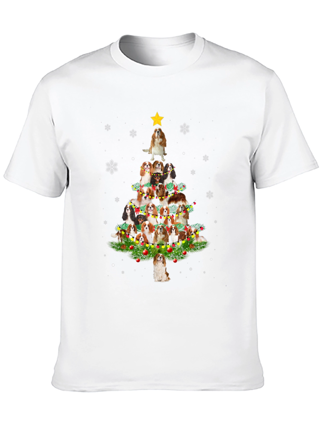 Cavalier Spaniel Christmas Tree T-Shirt