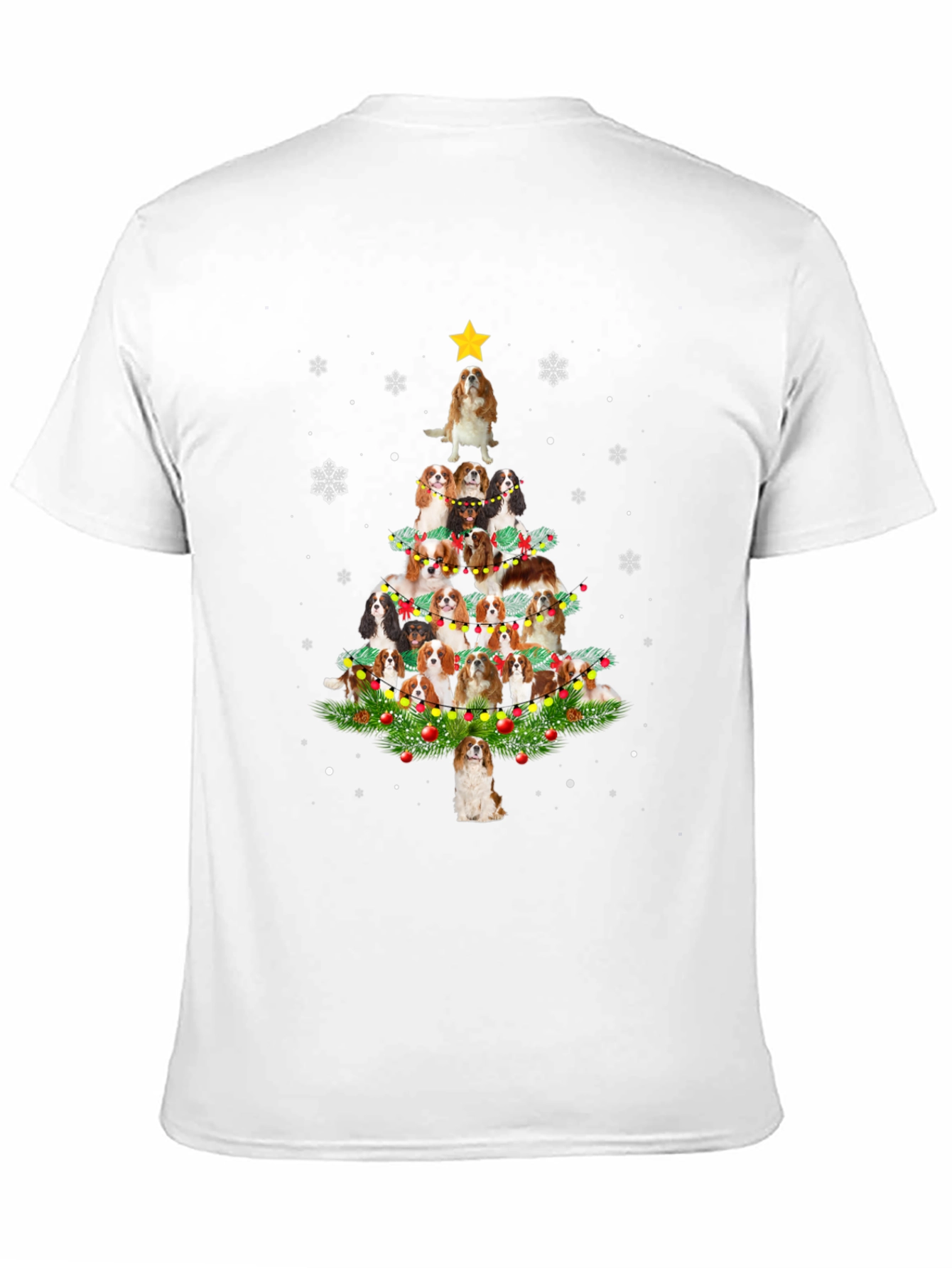 Cavalier Spaniel Christmas Tree T-Shirt