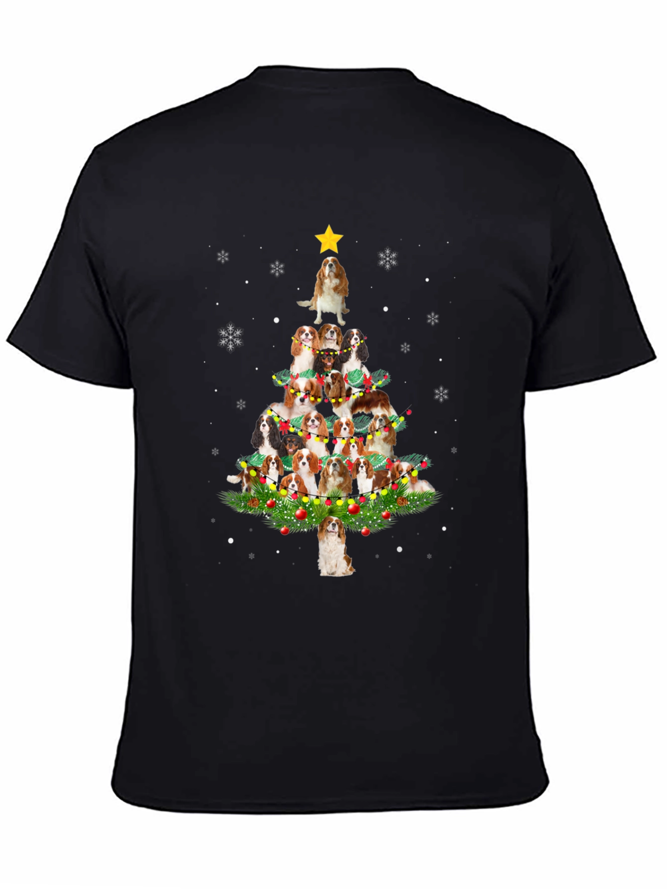 Cavalier Spaniel Christmas Tree T-Shirt