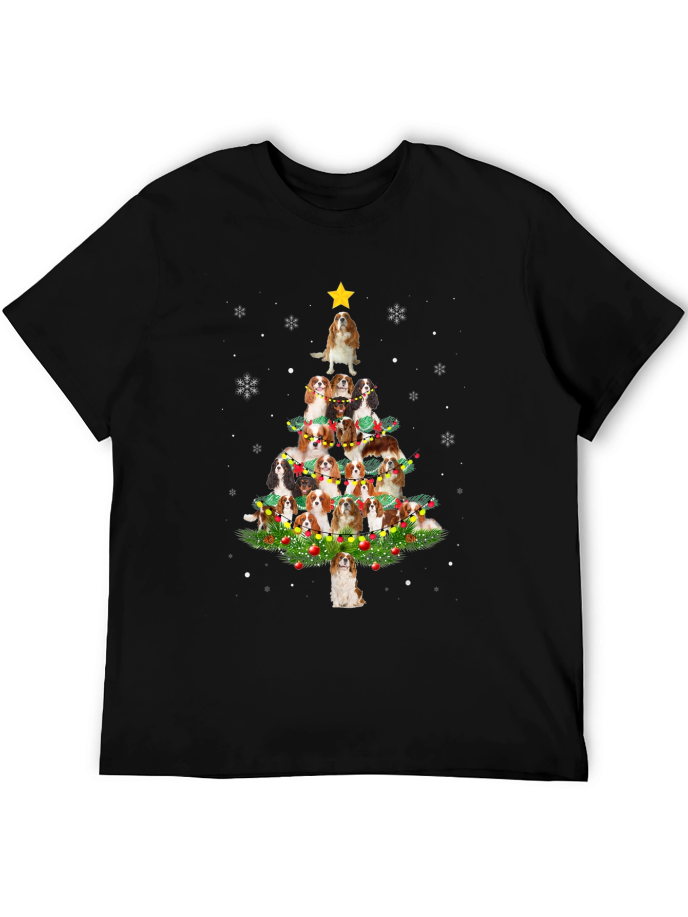 Cavalier Spaniel Christmas Tree T-Shirt