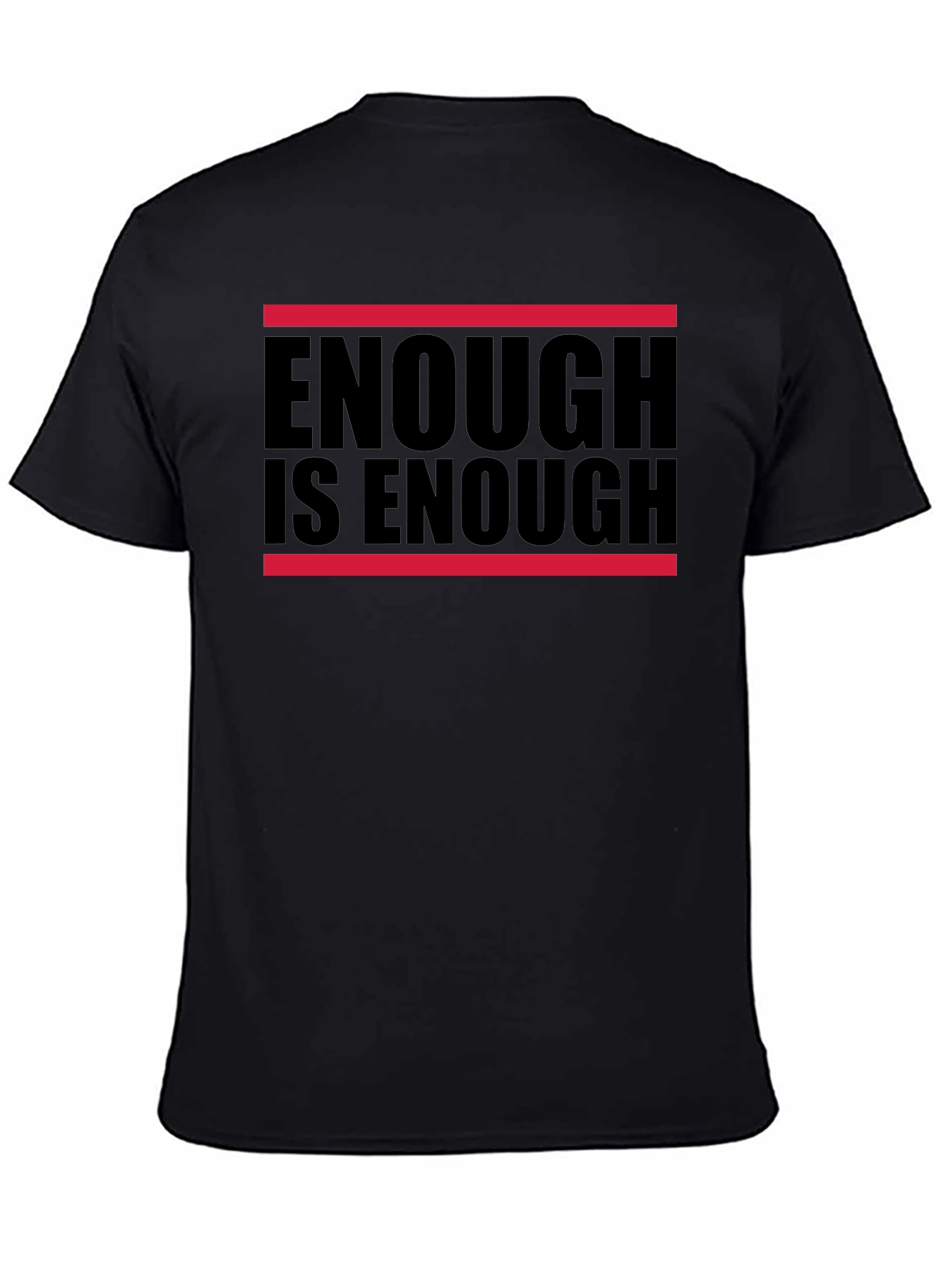 Enough is Enough Graphic Tee - Black