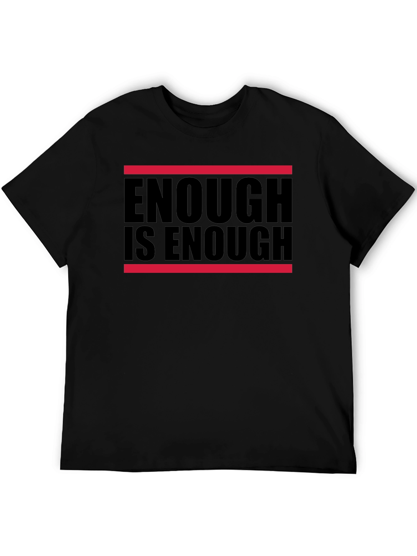 Enough is Enough Graphic Tee - Black