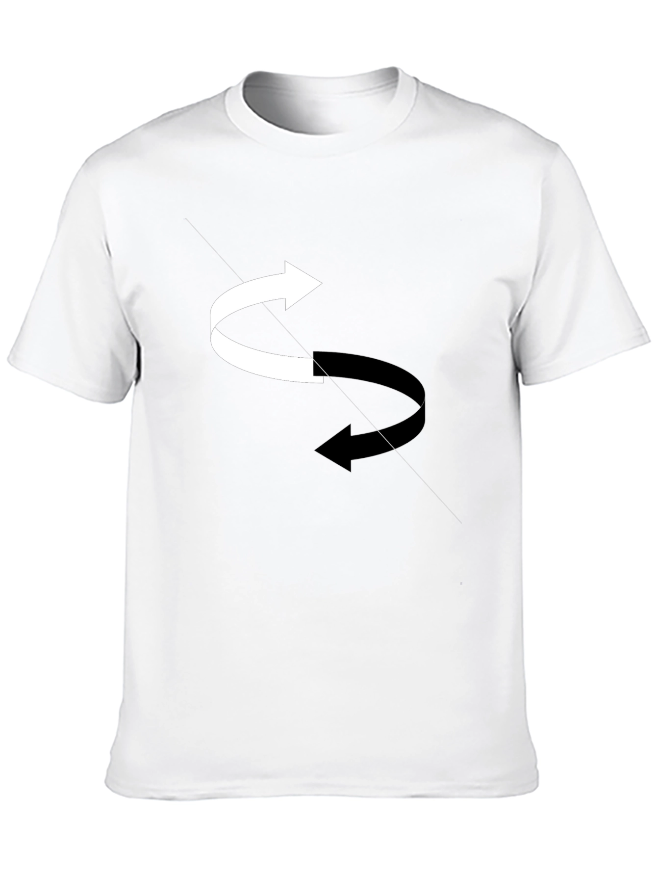 Rotating Arrows Graphic Tee - Black