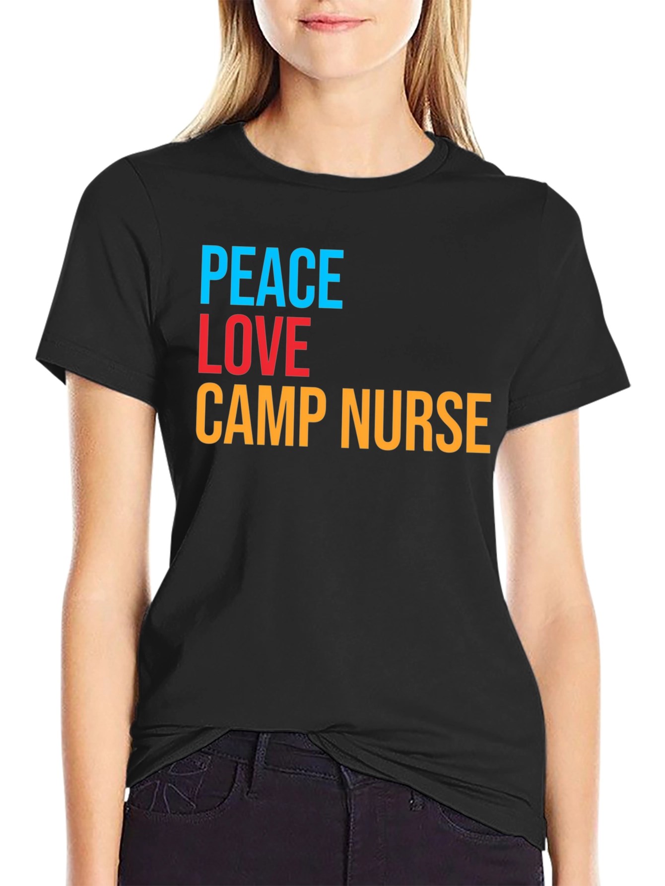 Peace Love Camp Nurse T-Shirt