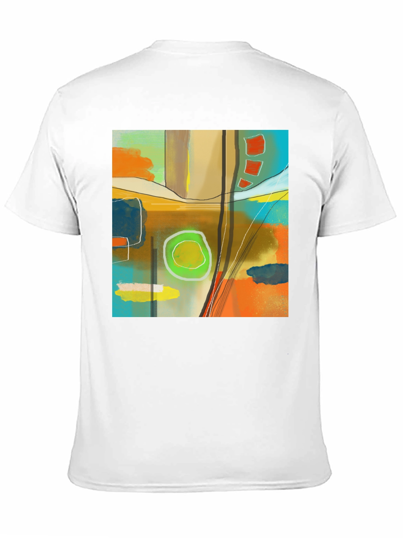 Abstract Art Graphic Tee - Modern Style