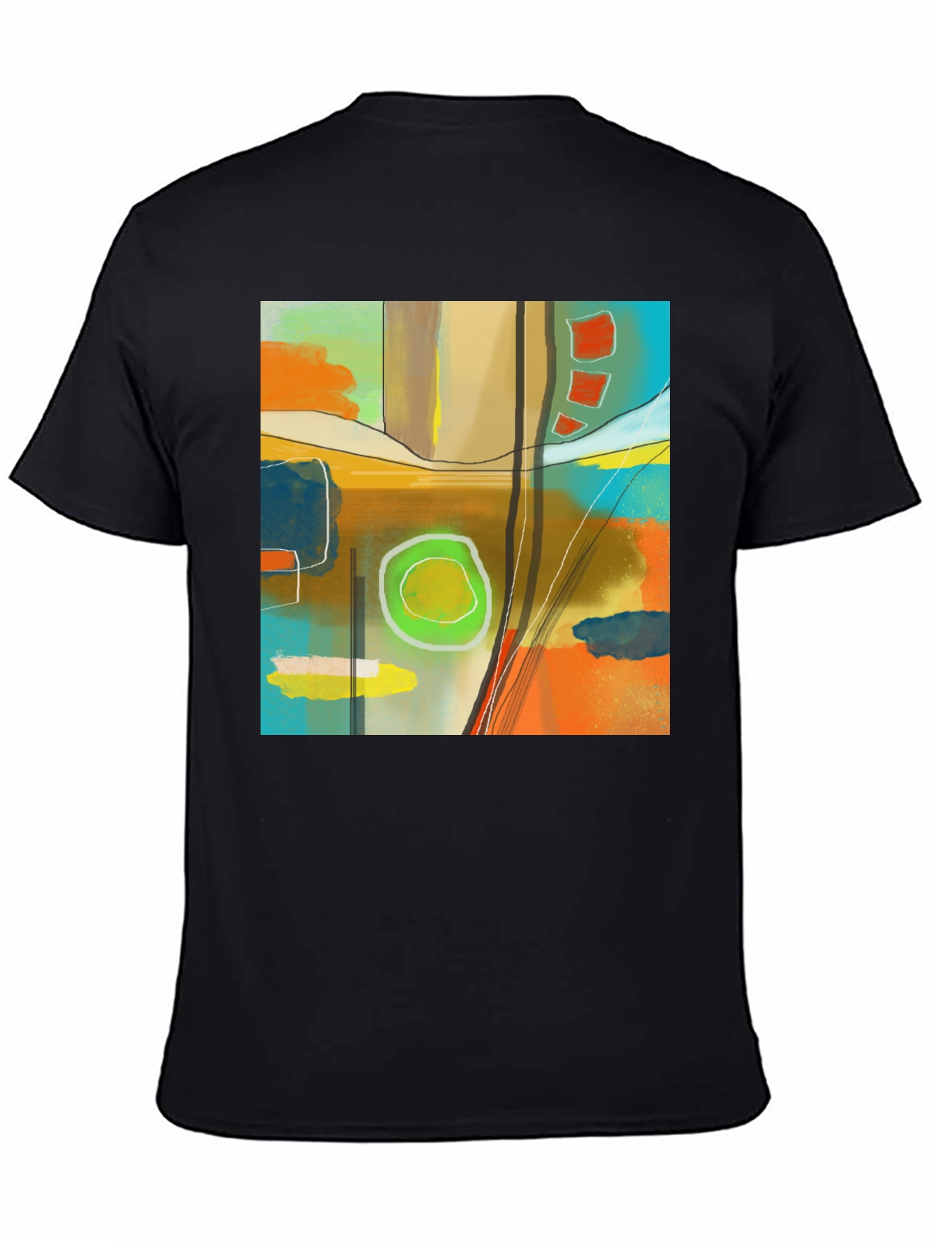 Abstract Art Graphic Tee - Modern Style
