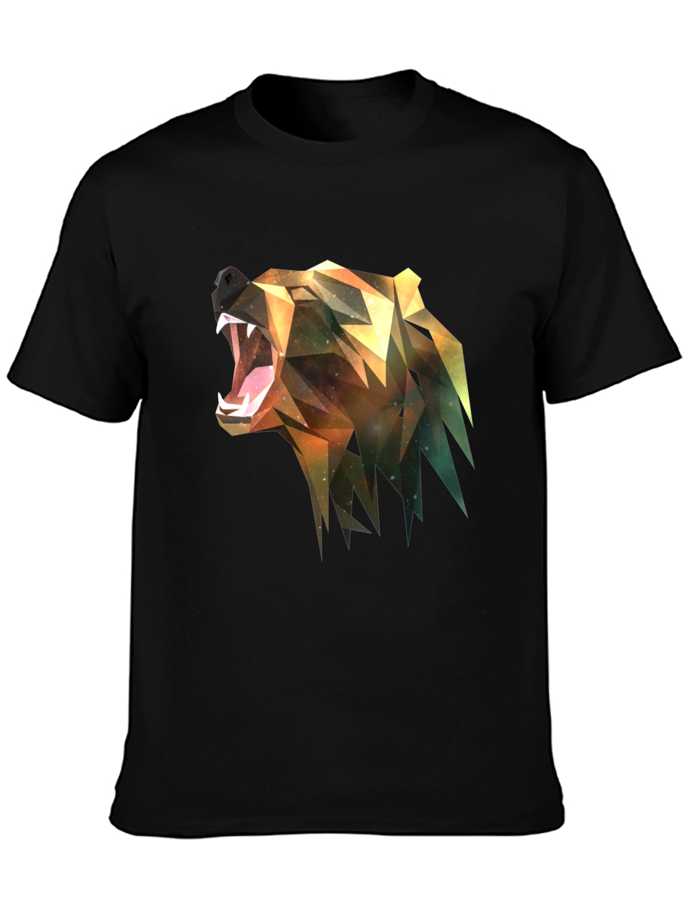 Geometric Bear Graphic Tee - Modern Streetwear