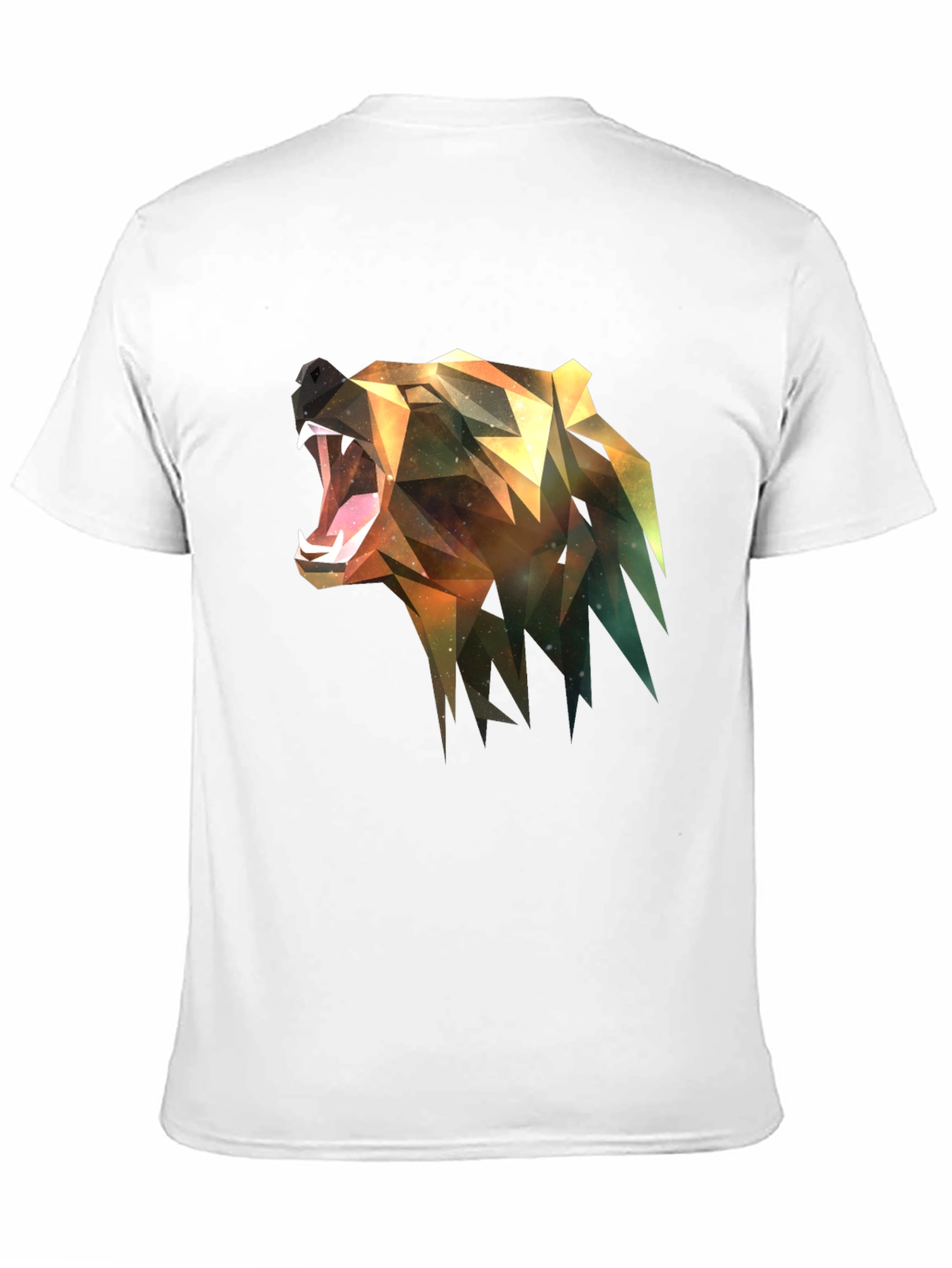 Geometric Bear Graphic Tee - Modern Streetwear