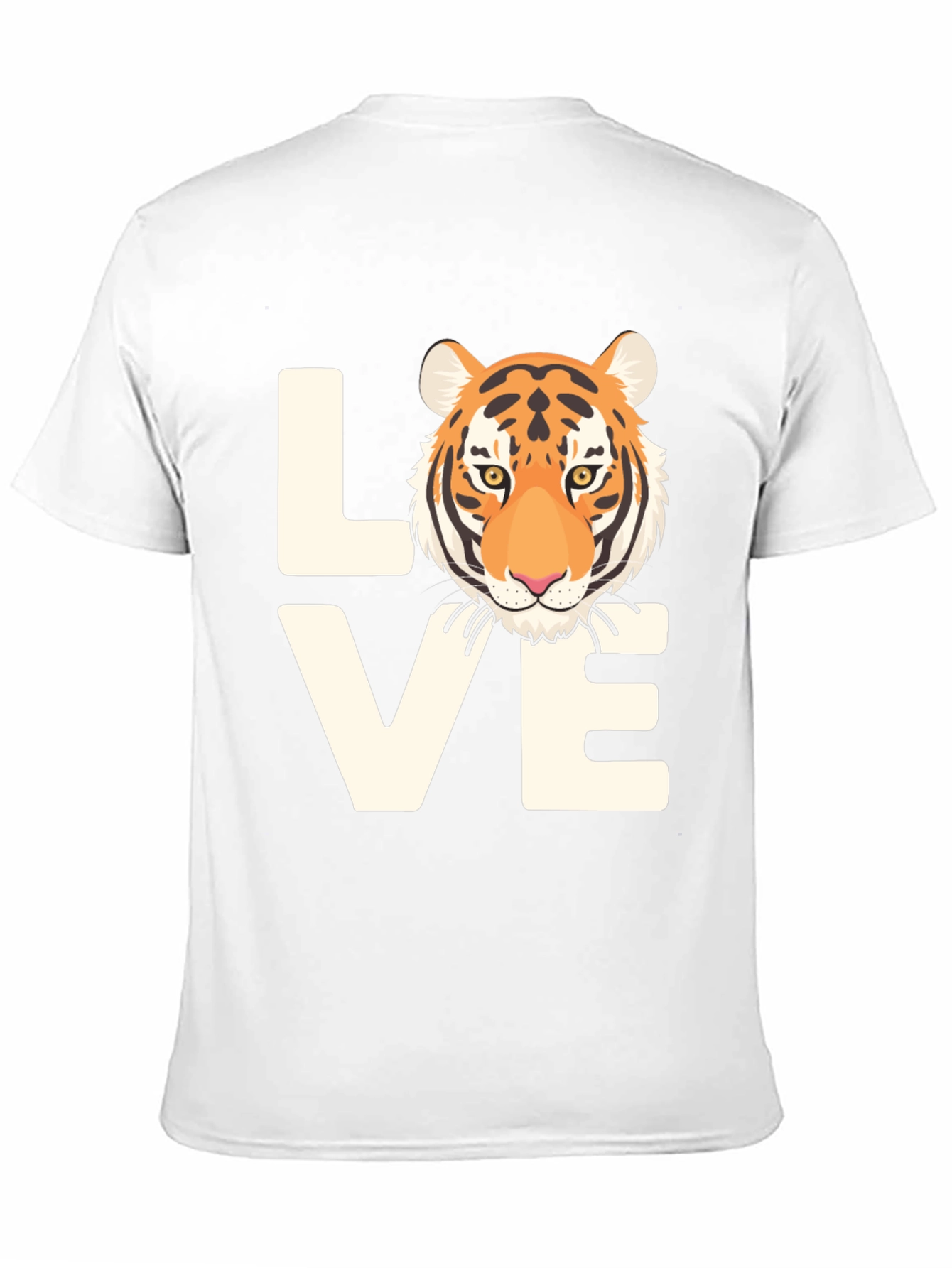 Love Tiger Graphic Tee - Black Cotton T-Shirt