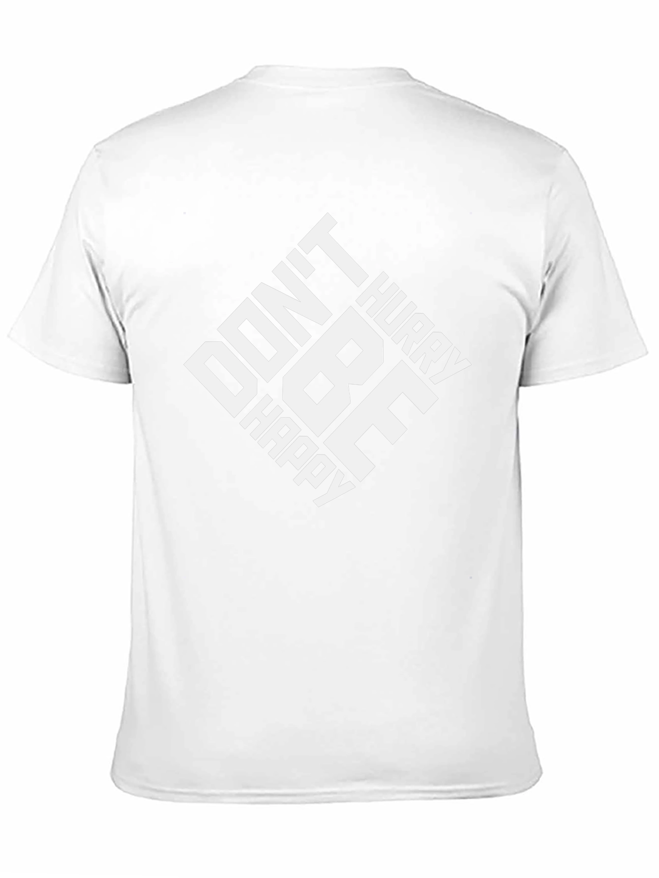 Dont Hurry Be Happy Black Graphic Tee