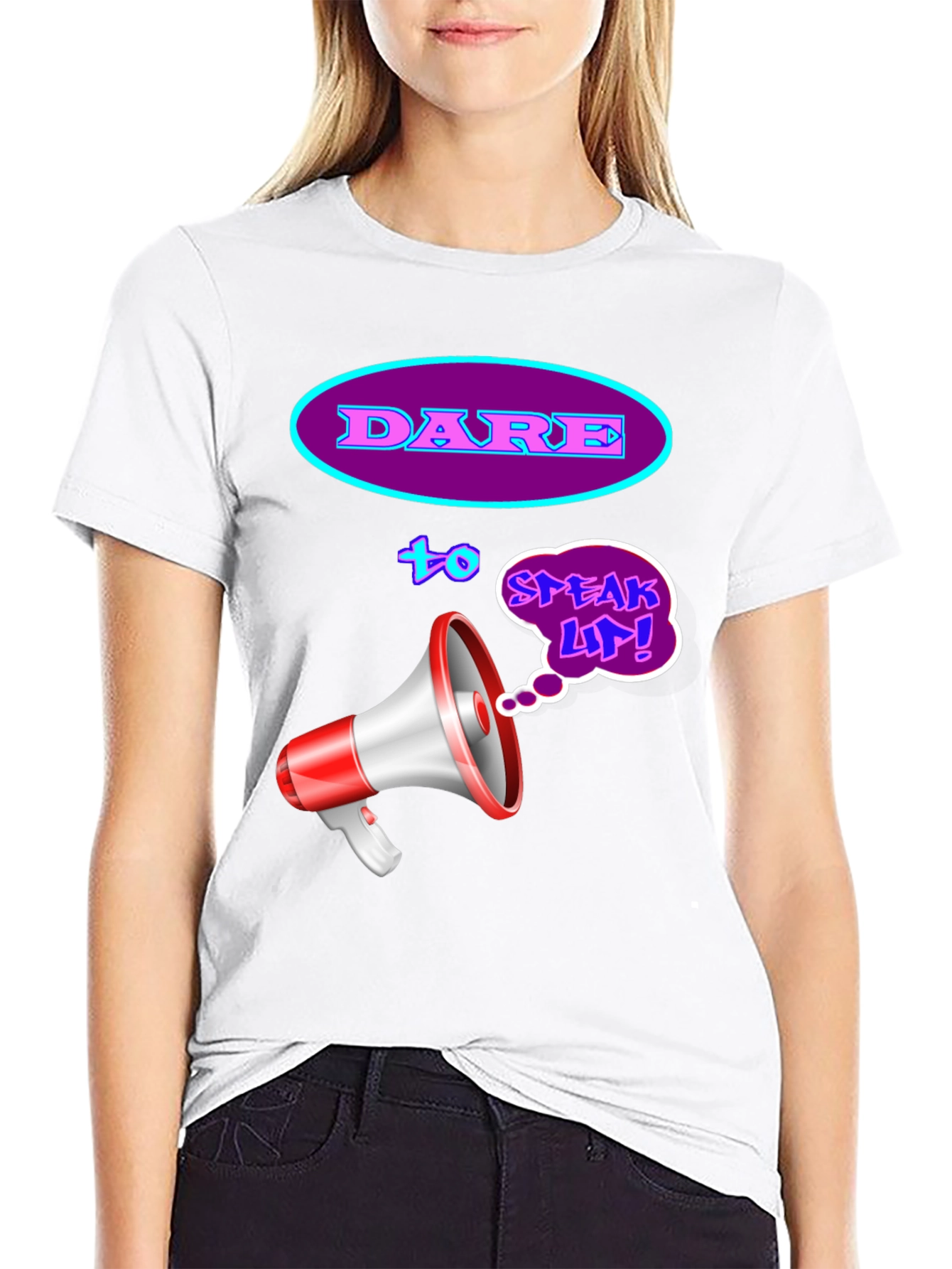 Dare to Speak Up Black T-Shirt