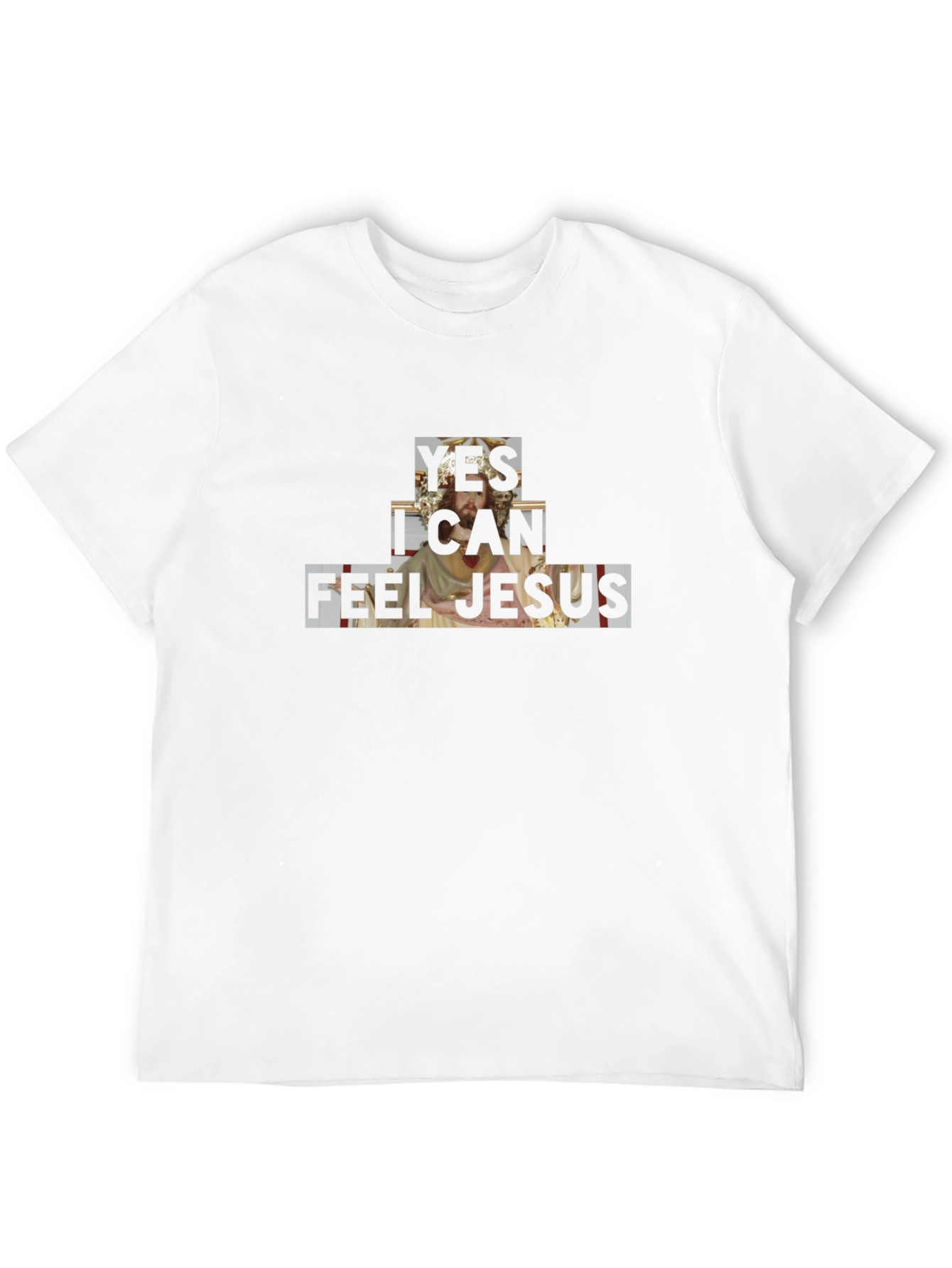 Yes I Can Feel Jesus Graphic Tee - Black
