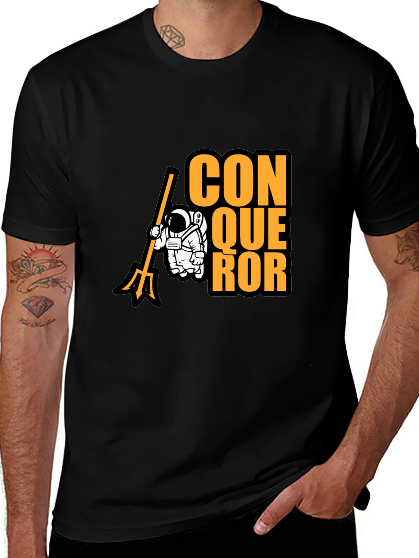 Conqueror Graphic T-Shirt: Space Explorer Design
