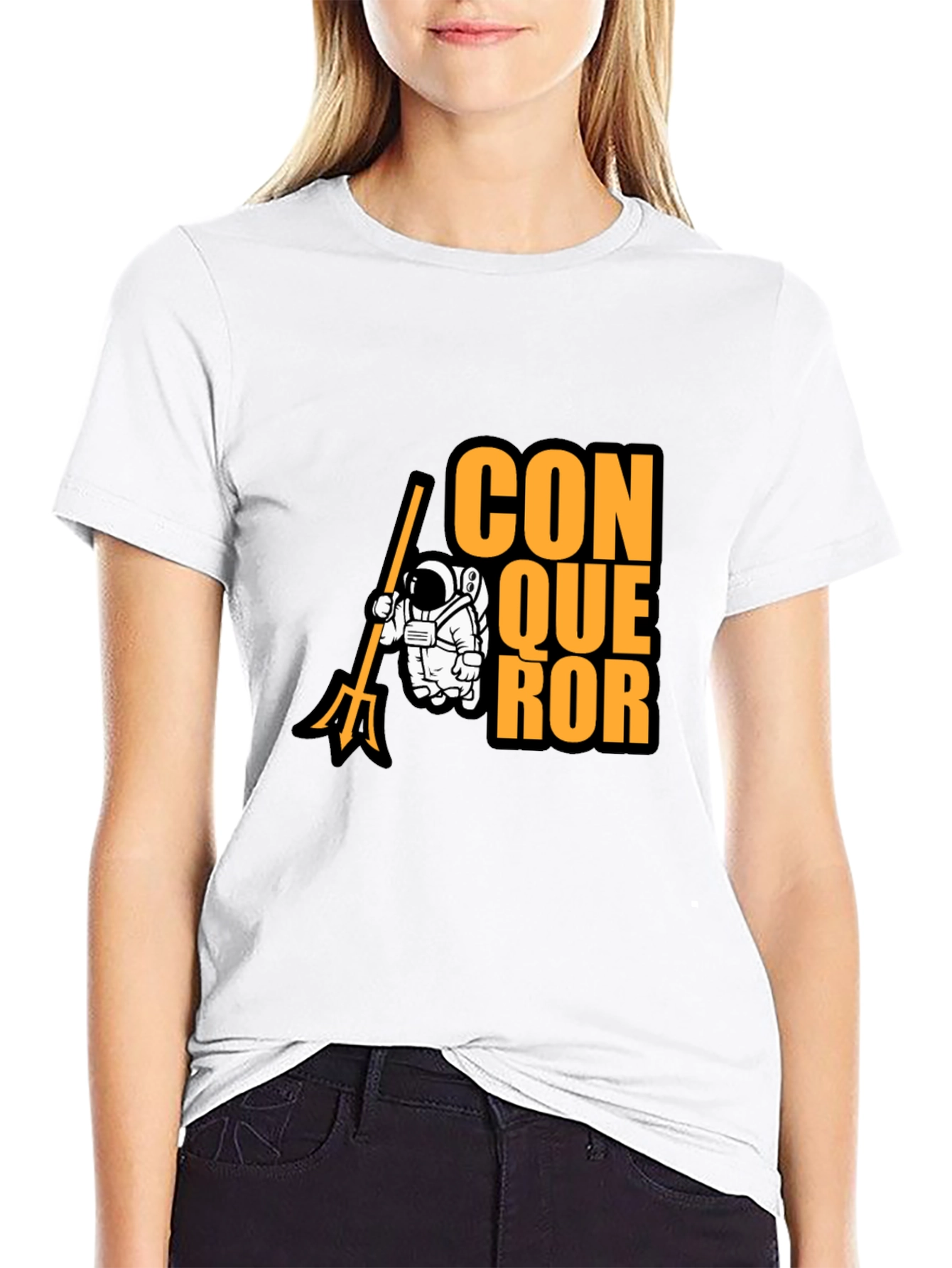 Conqueror Graphic T-Shirt: Space Explorer Design