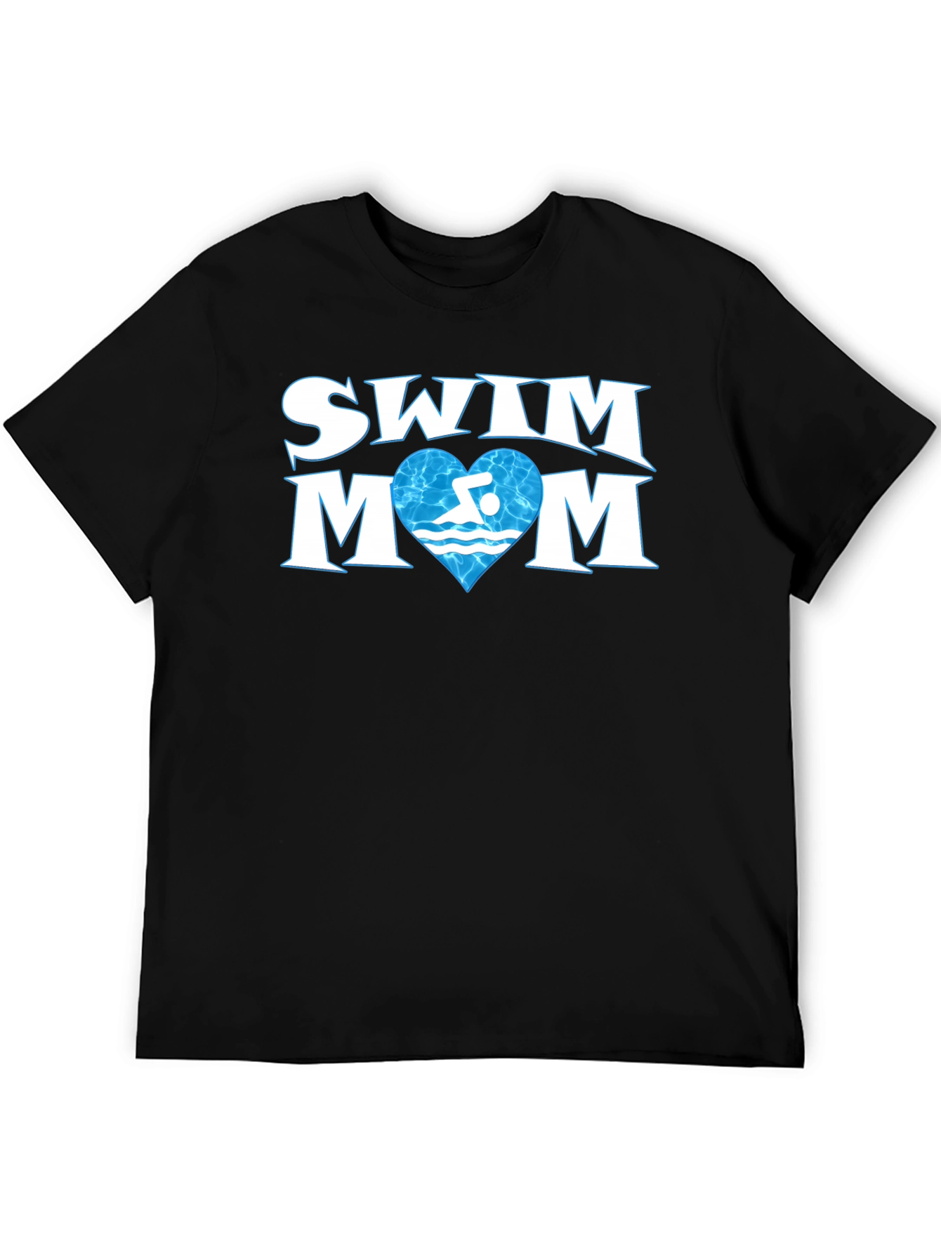 Swim Mom T-Shirt - Love Swimming Heart