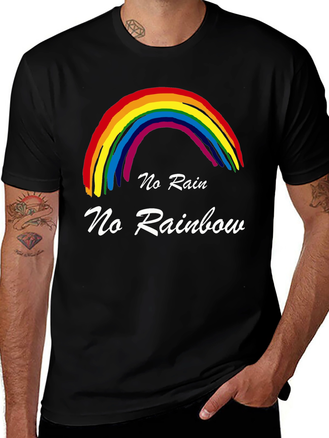 No Rain No Rainbow Graphic Tee