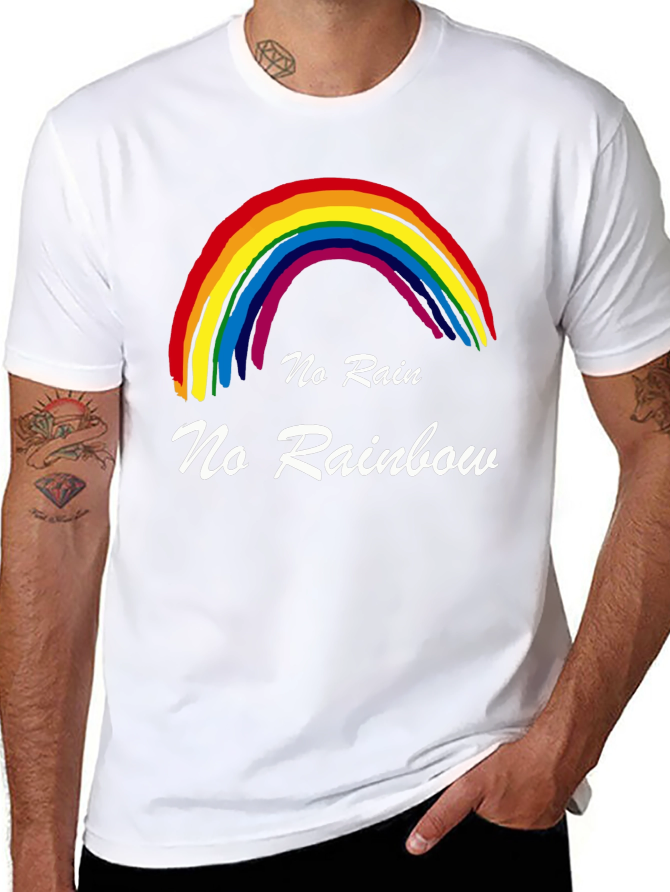 No Rain No Rainbow Graphic Tee