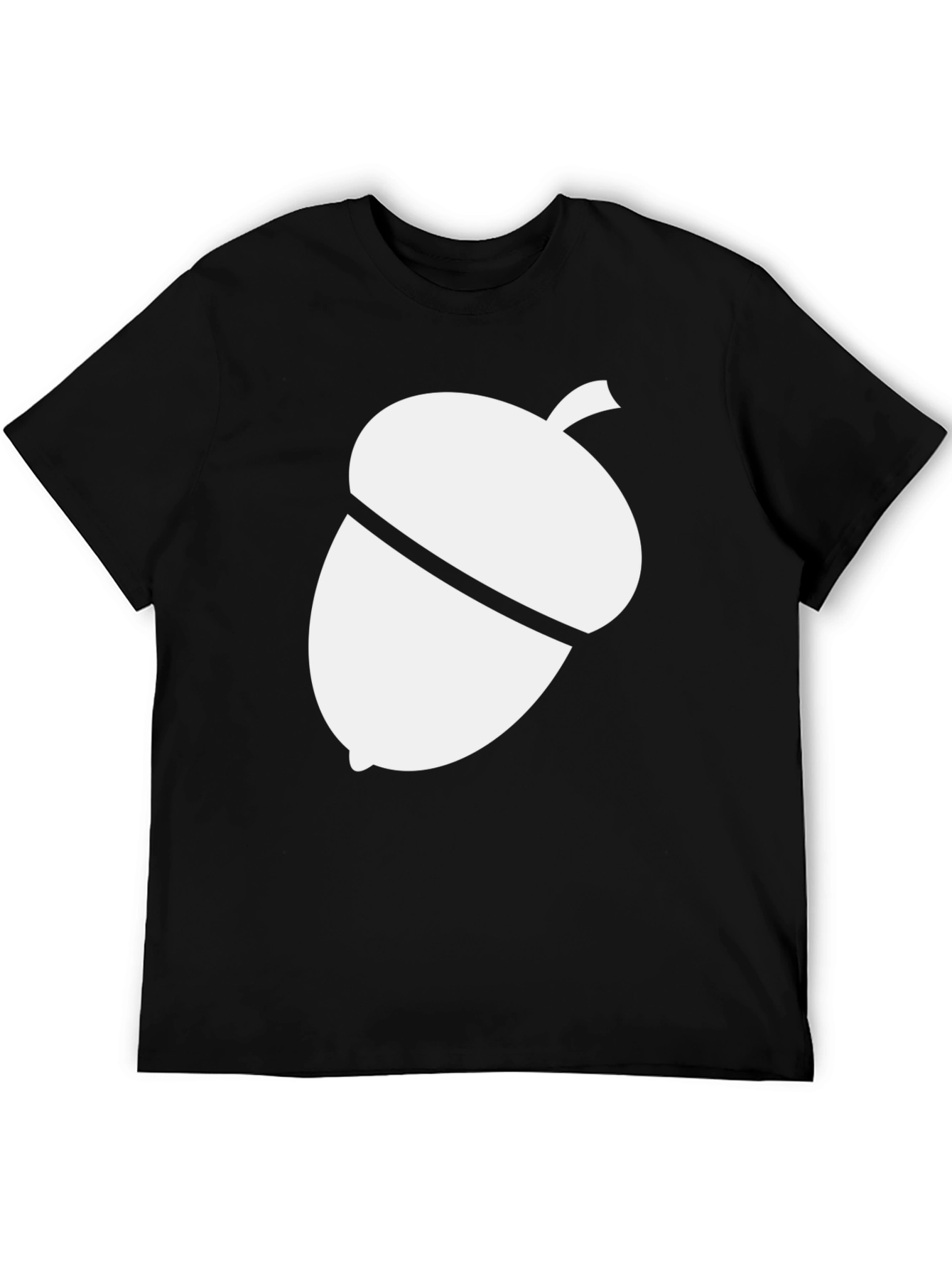 Acorn Graphic Print Black T-Shirt