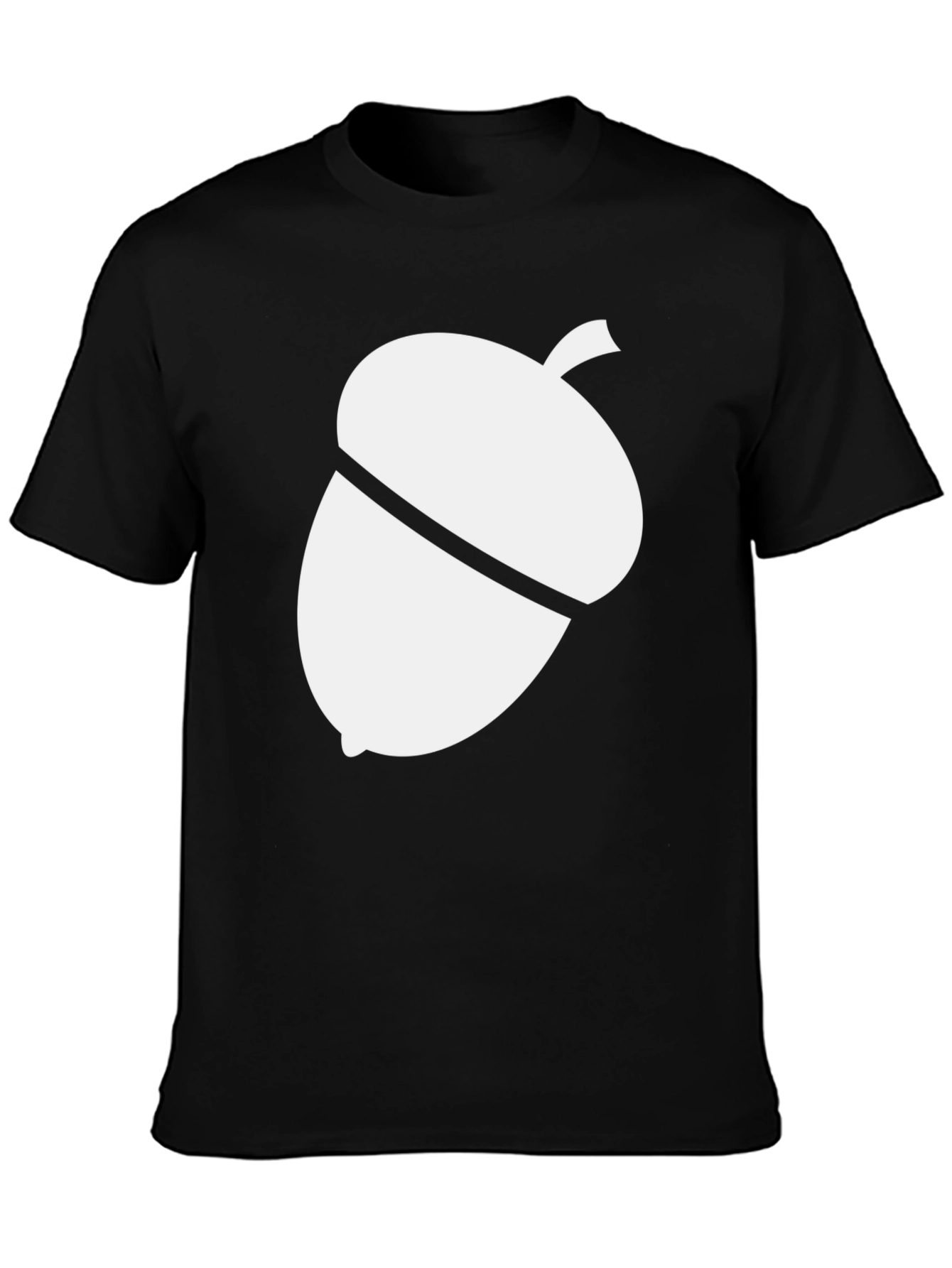 Acorn Graphic Print Black T-Shirt