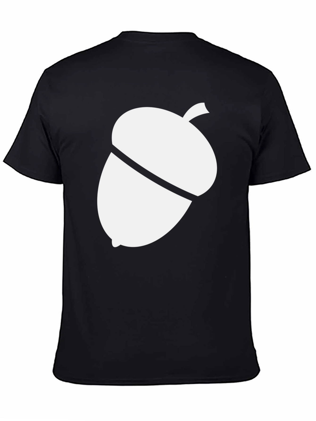 Acorn Graphic Print Black T-Shirt