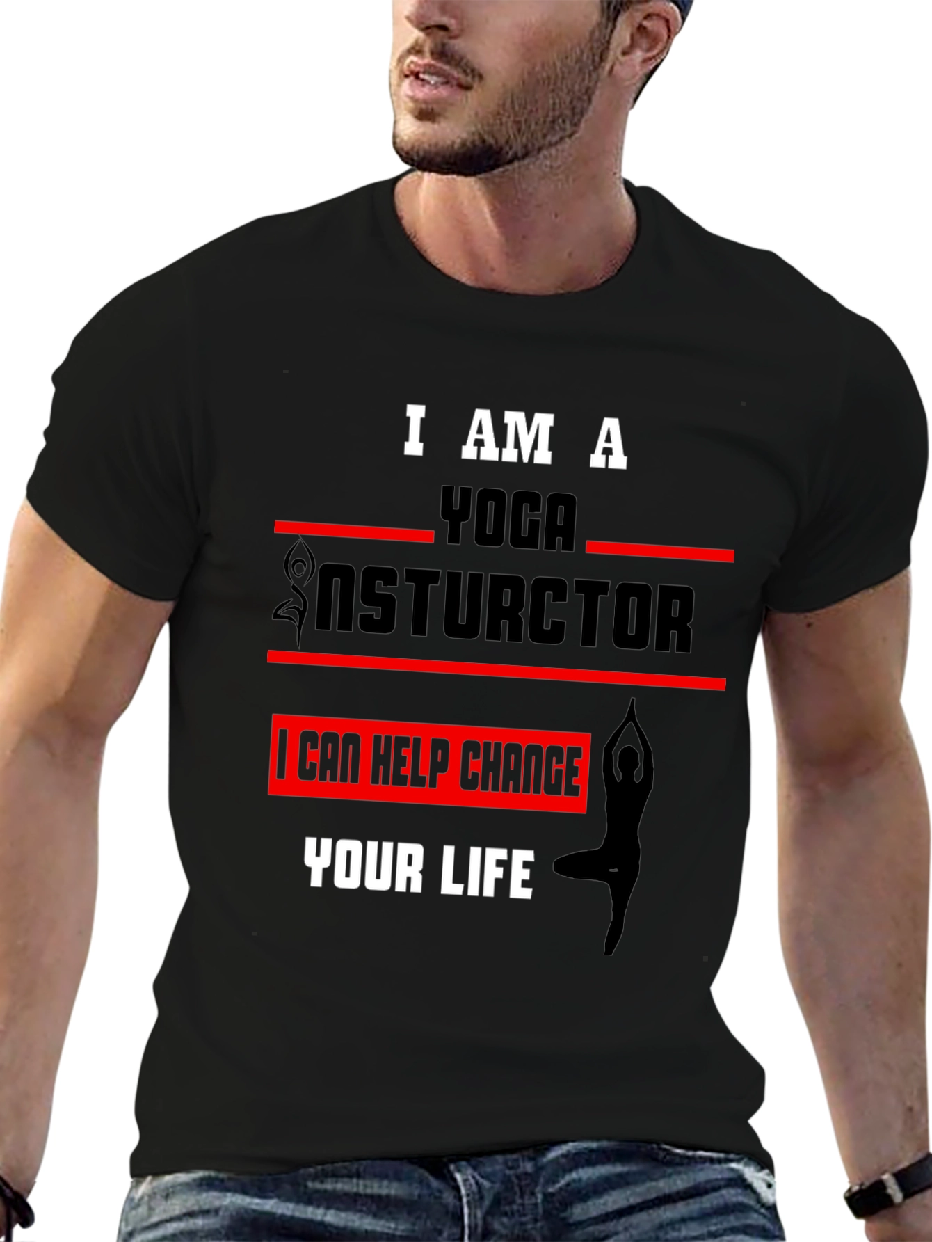 Yoga Instructor Graphic Tee - Change Your Life