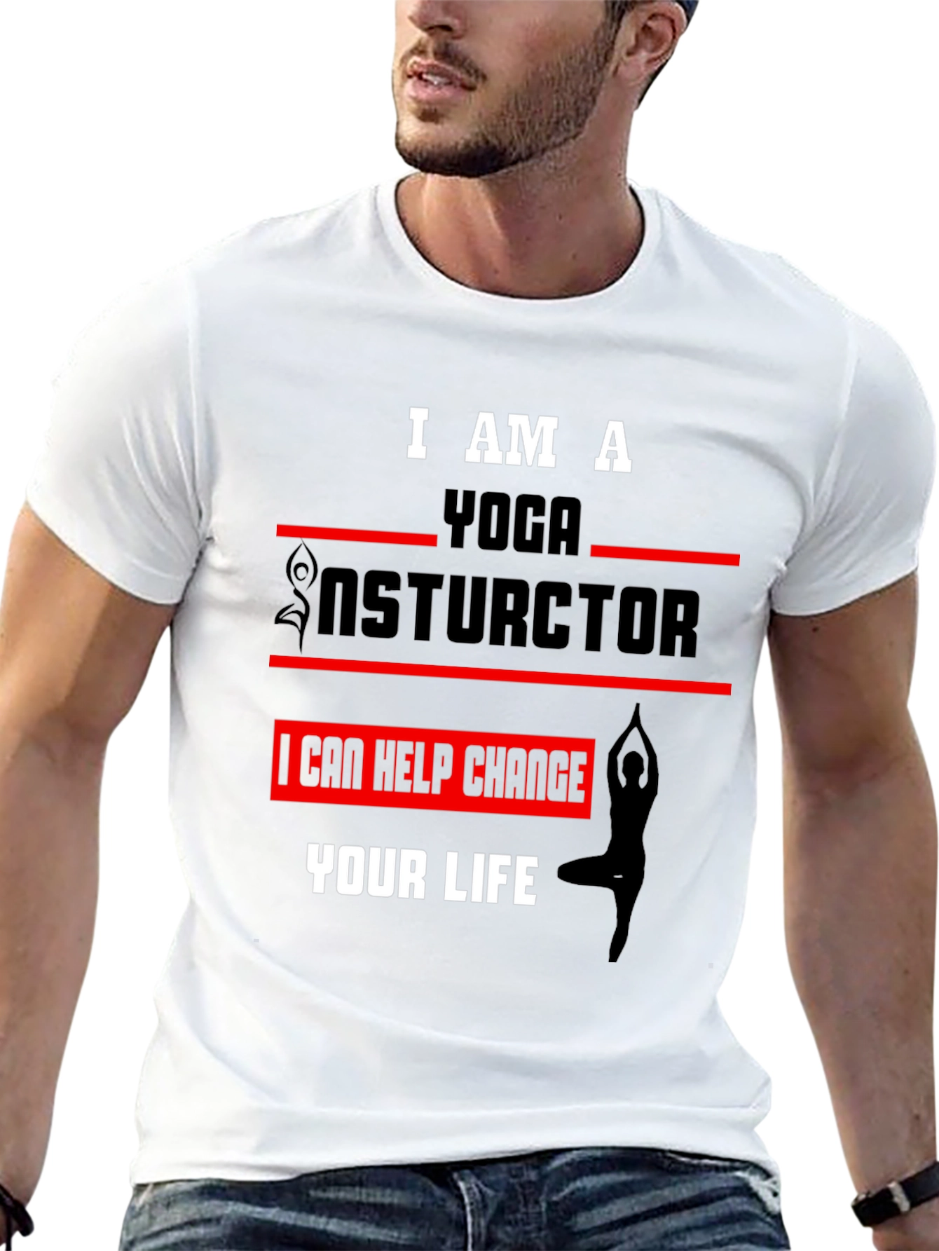 Yoga Instructor Graphic Tee - Change Your Life