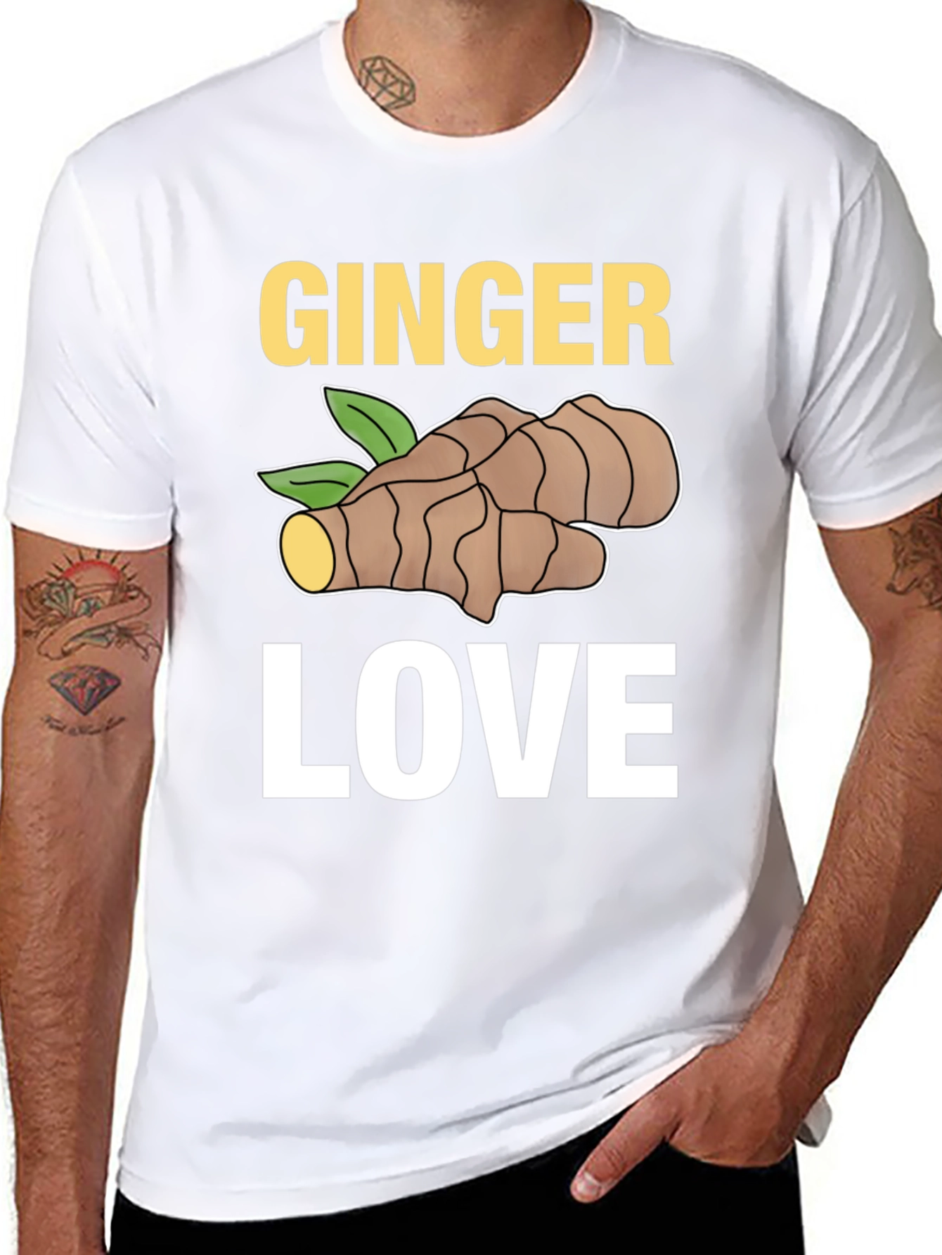 Ginger Love Graphic Tee - Black