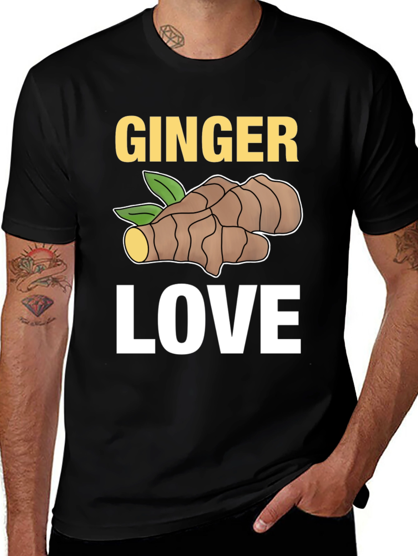Ginger Love Graphic Tee - Black
