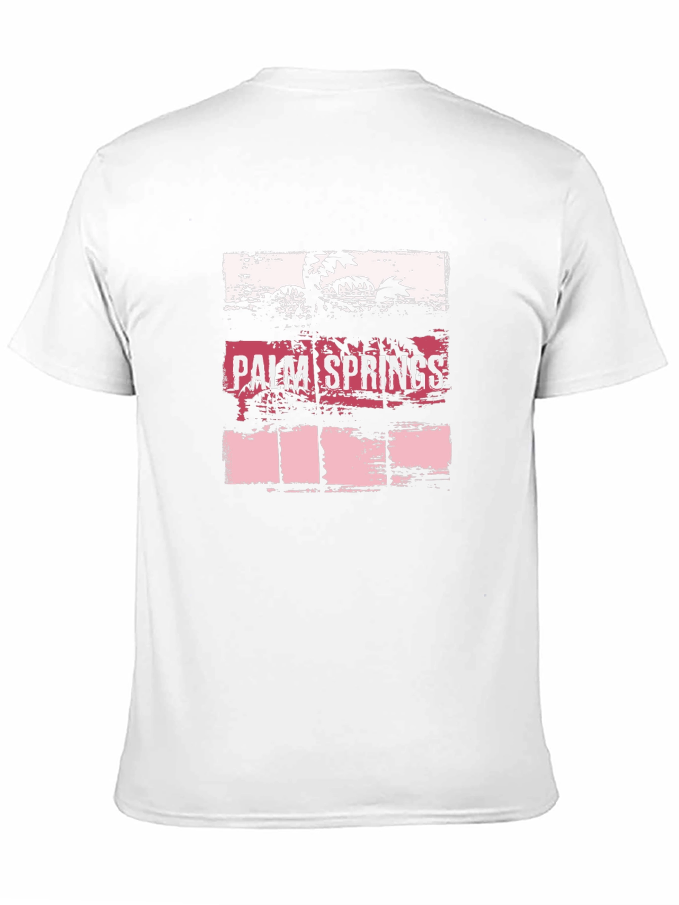 Palm Springs Graphic Tee - Black Cotton T-Shirt