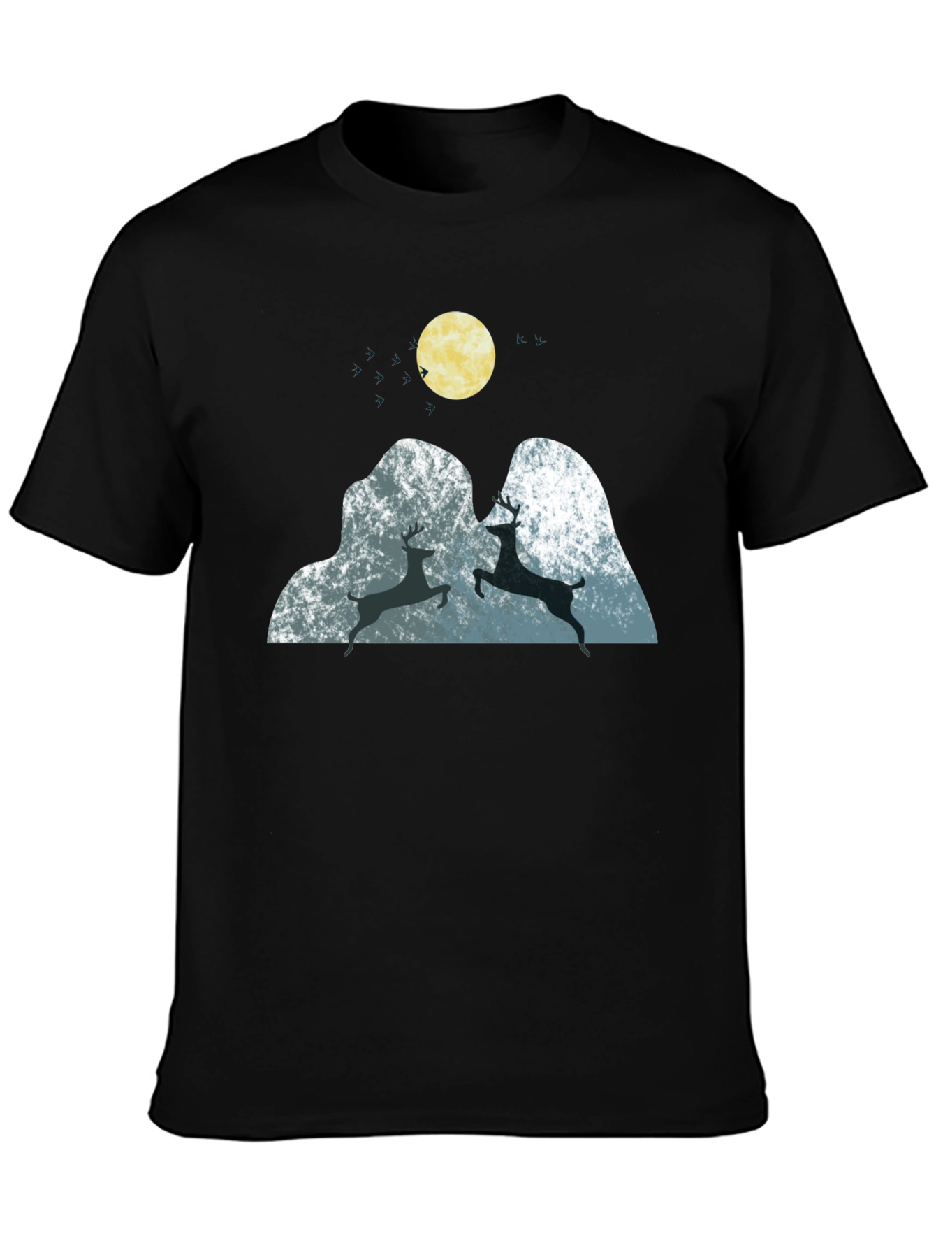 Mountain Deer Graphic Tee - Soft & Stylish