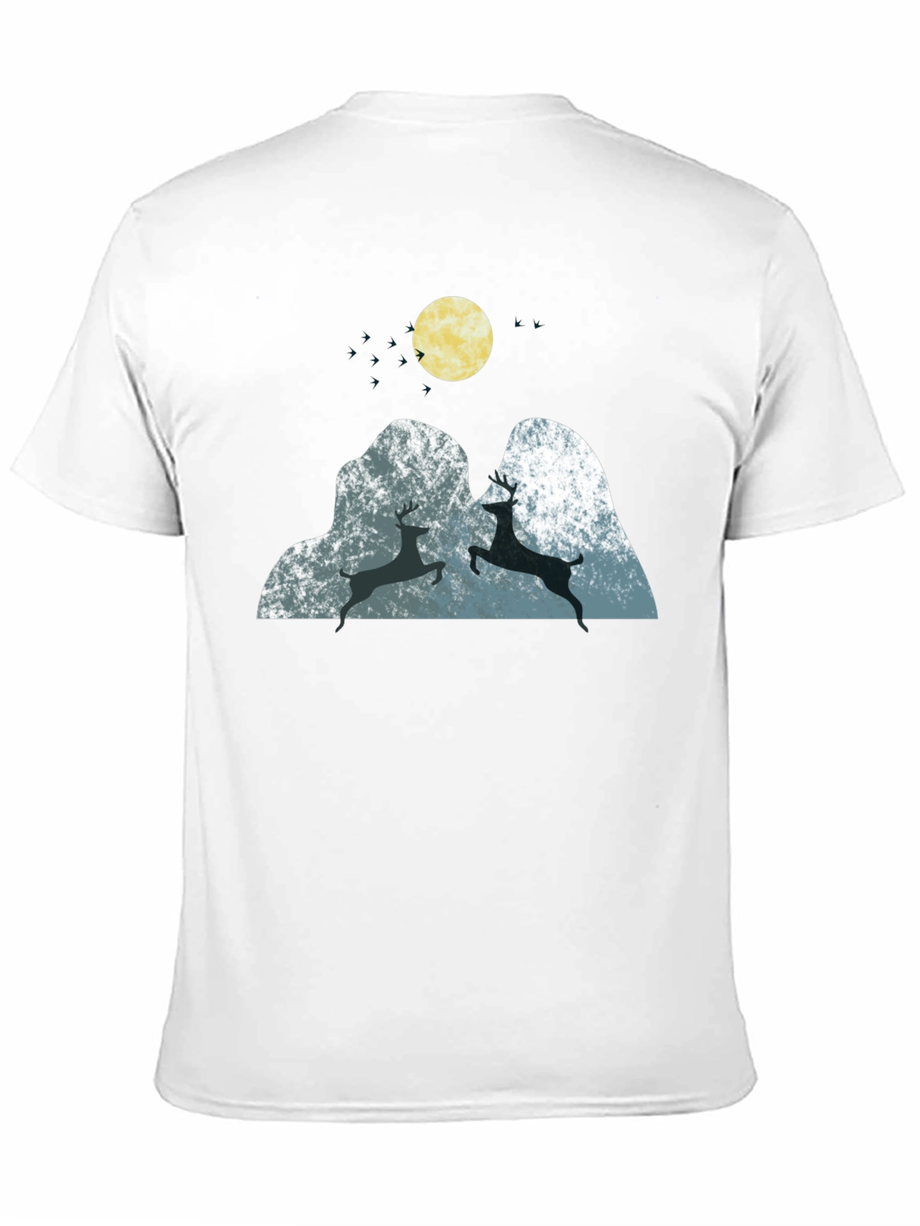 Mountain Deer Graphic Tee - Soft & Stylish