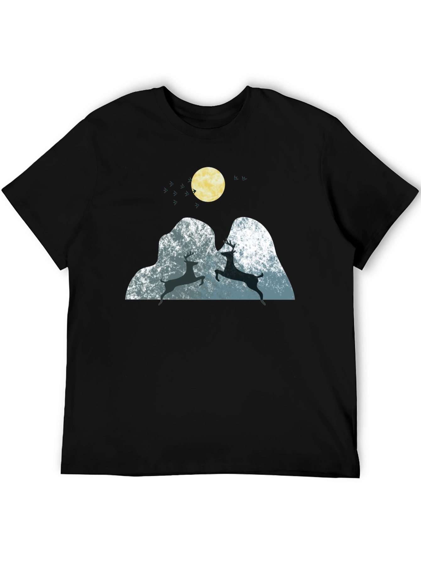 Mountain Deer Graphic Tee - Soft & Stylish