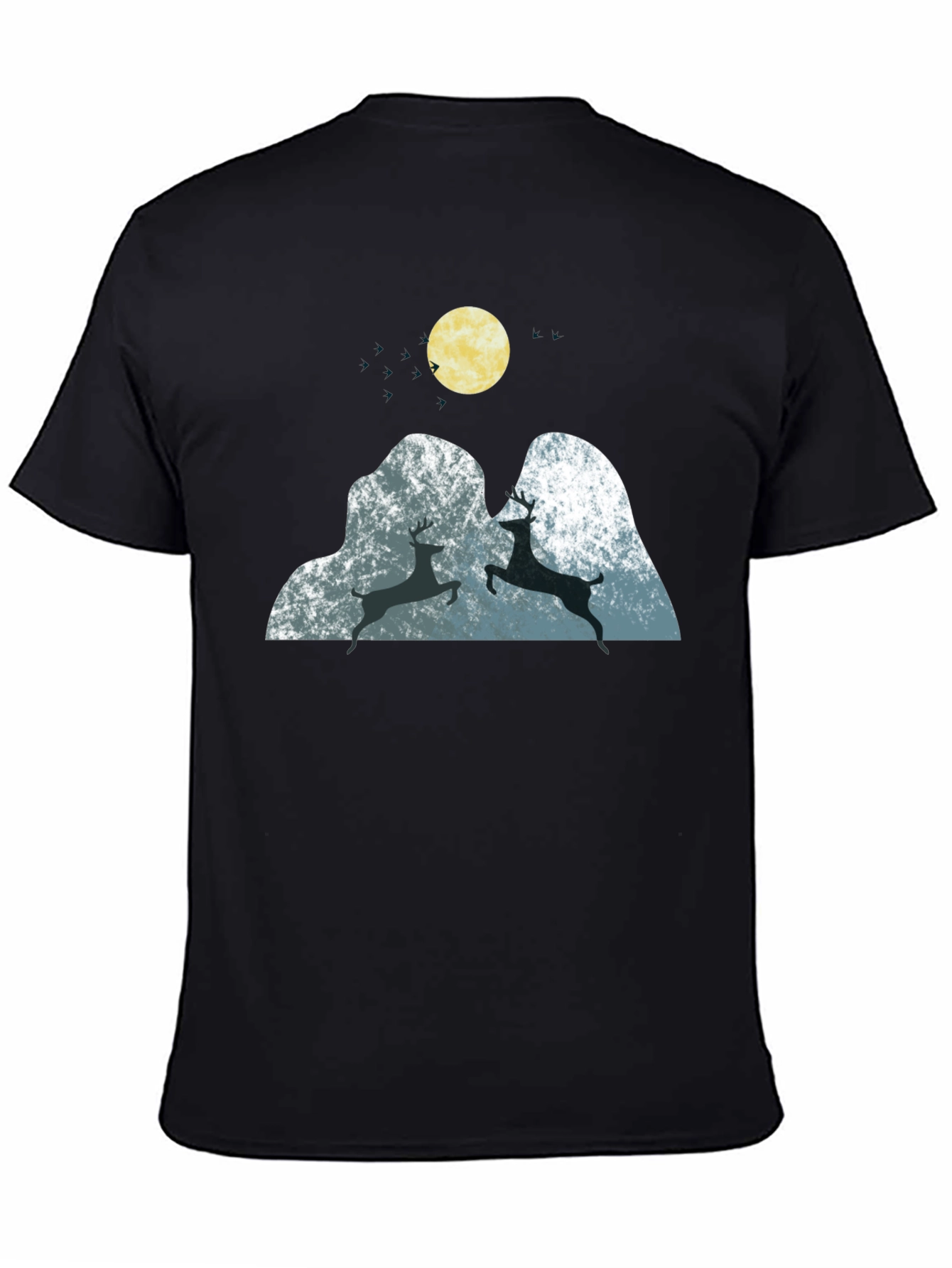 Mountain Deer Graphic Tee - Soft & Stylish