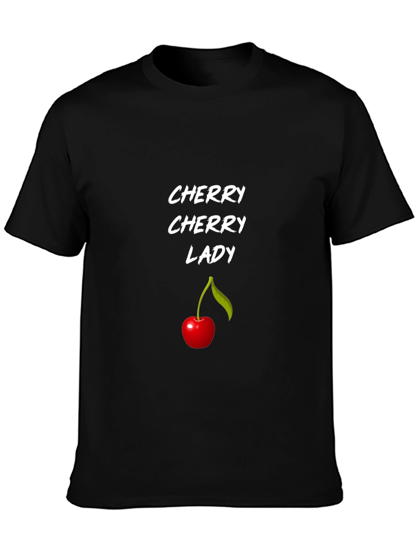 Cherry Lady Black T-Shirt