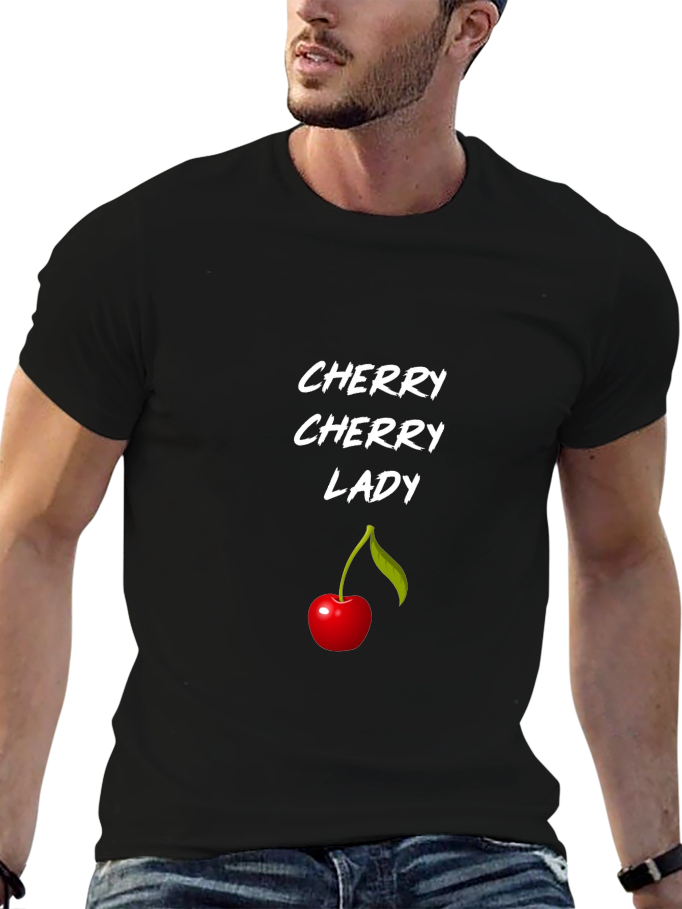 Cherry Lady Black T-Shirt