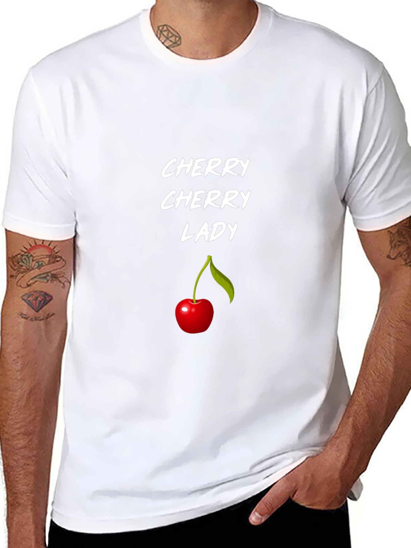 Cherry Lady Black T-Shirt