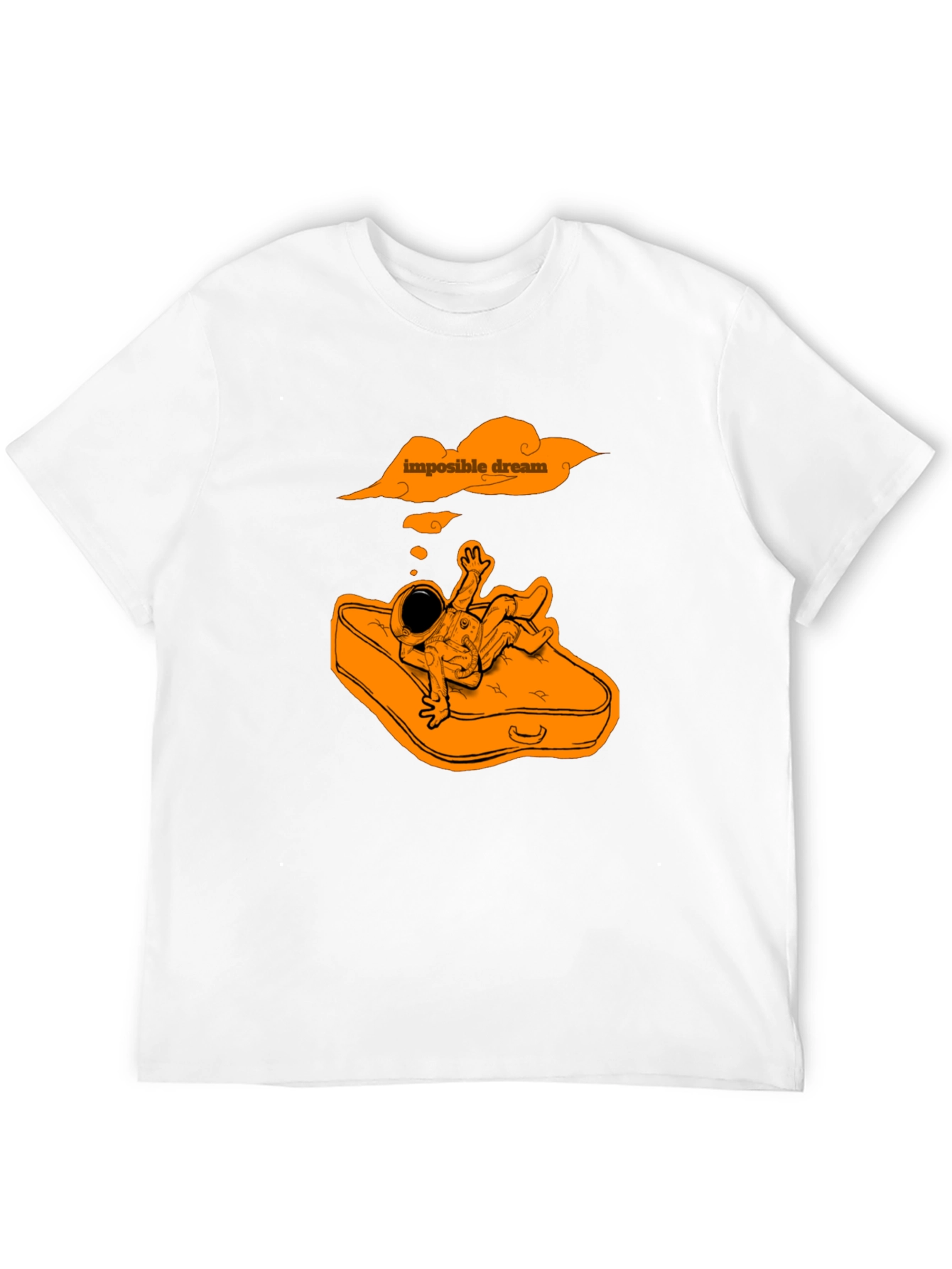 Impossible Dream Astronaut Graphic Tee - Black