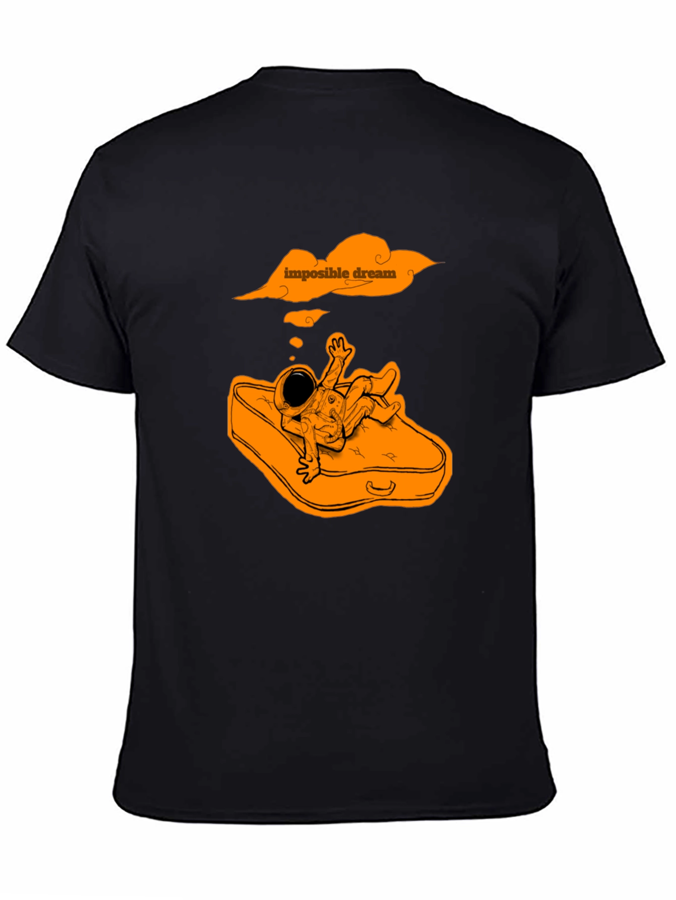Impossible Dream Astronaut Graphic Tee - Black
