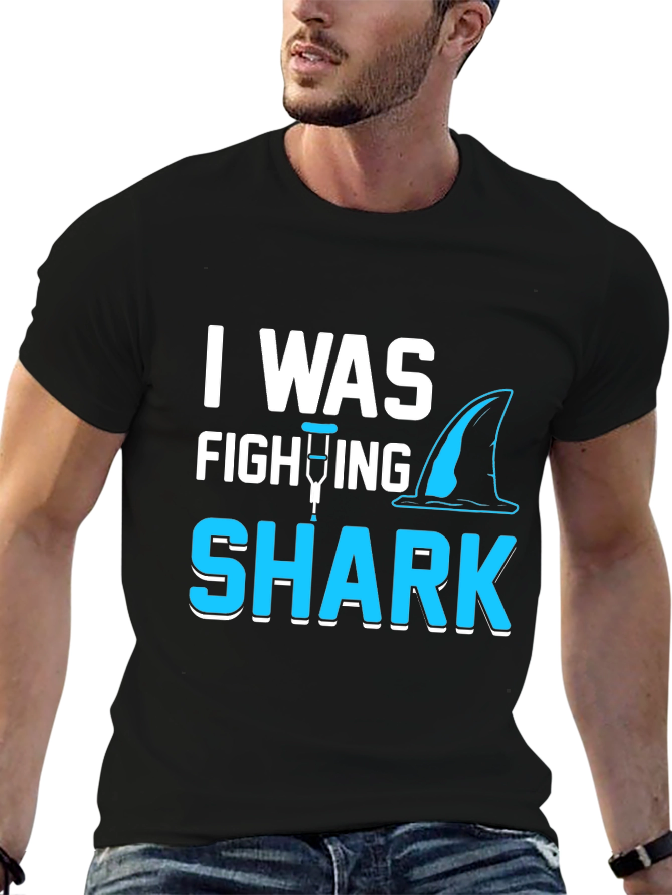 Shark Attack Leg Injury T-Shirt