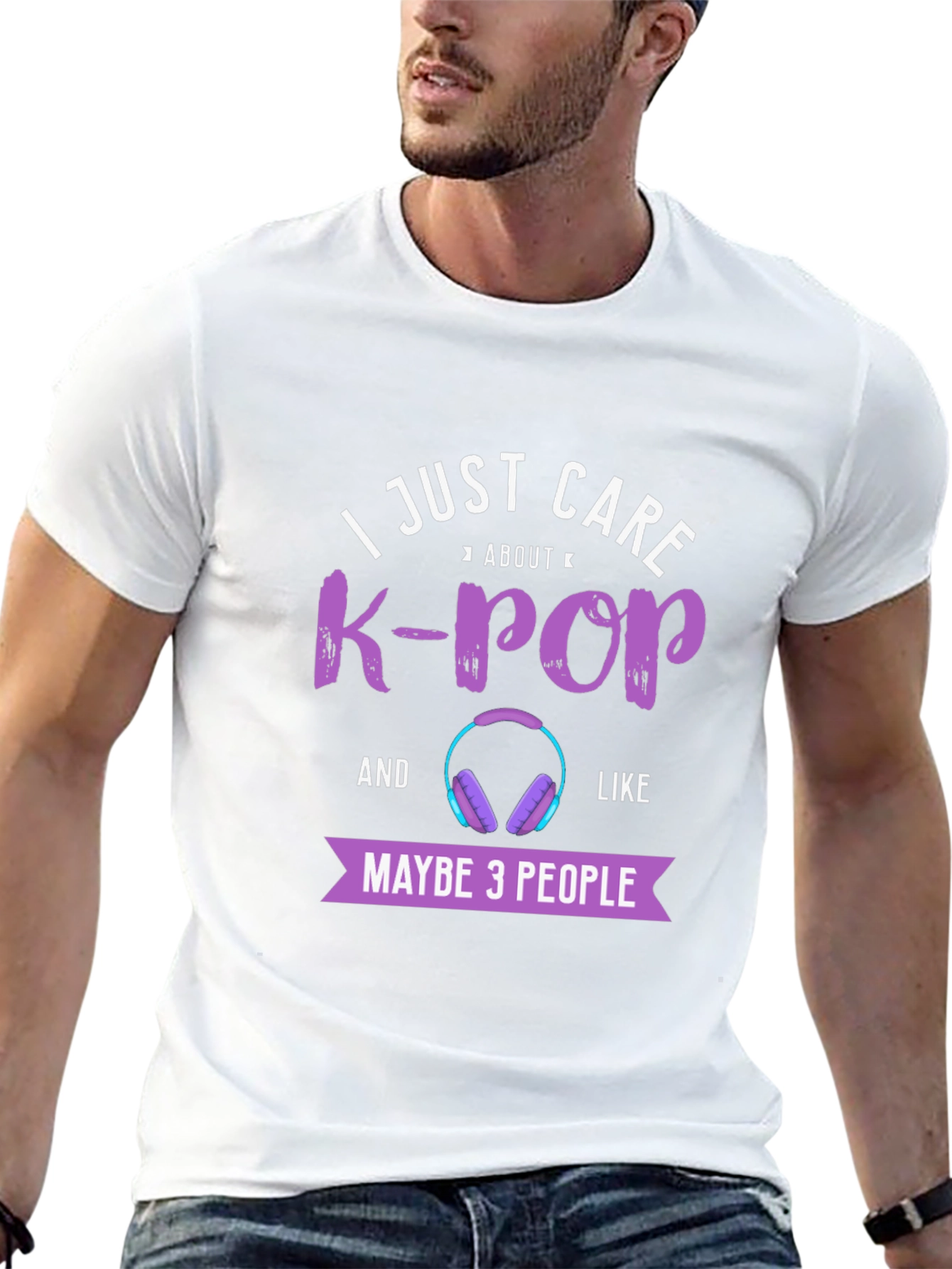 K-Pop Fan T-Shirt - I Just Care About K-Pop