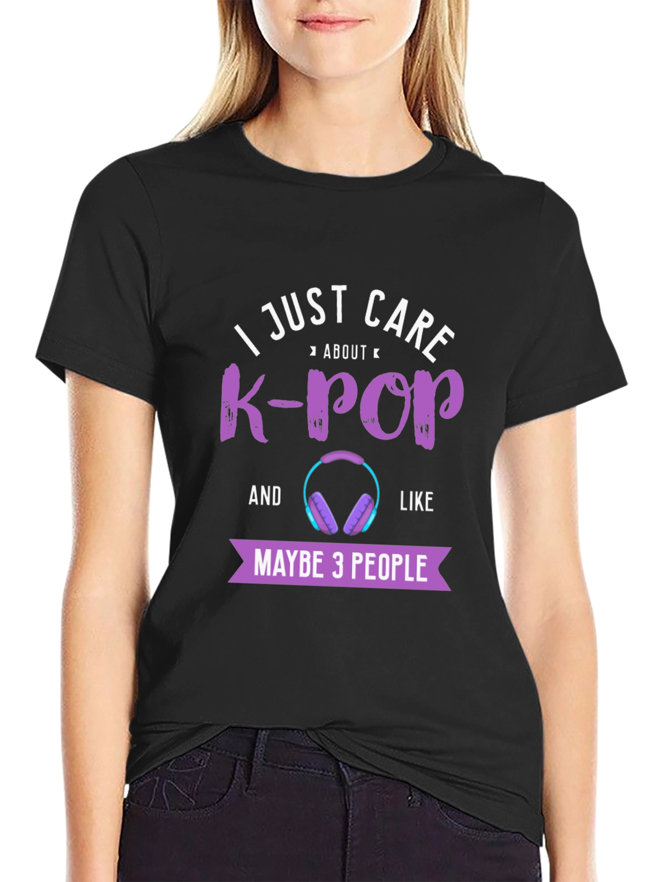 K-Pop Fan T-Shirt - I Just Care About K-Pop