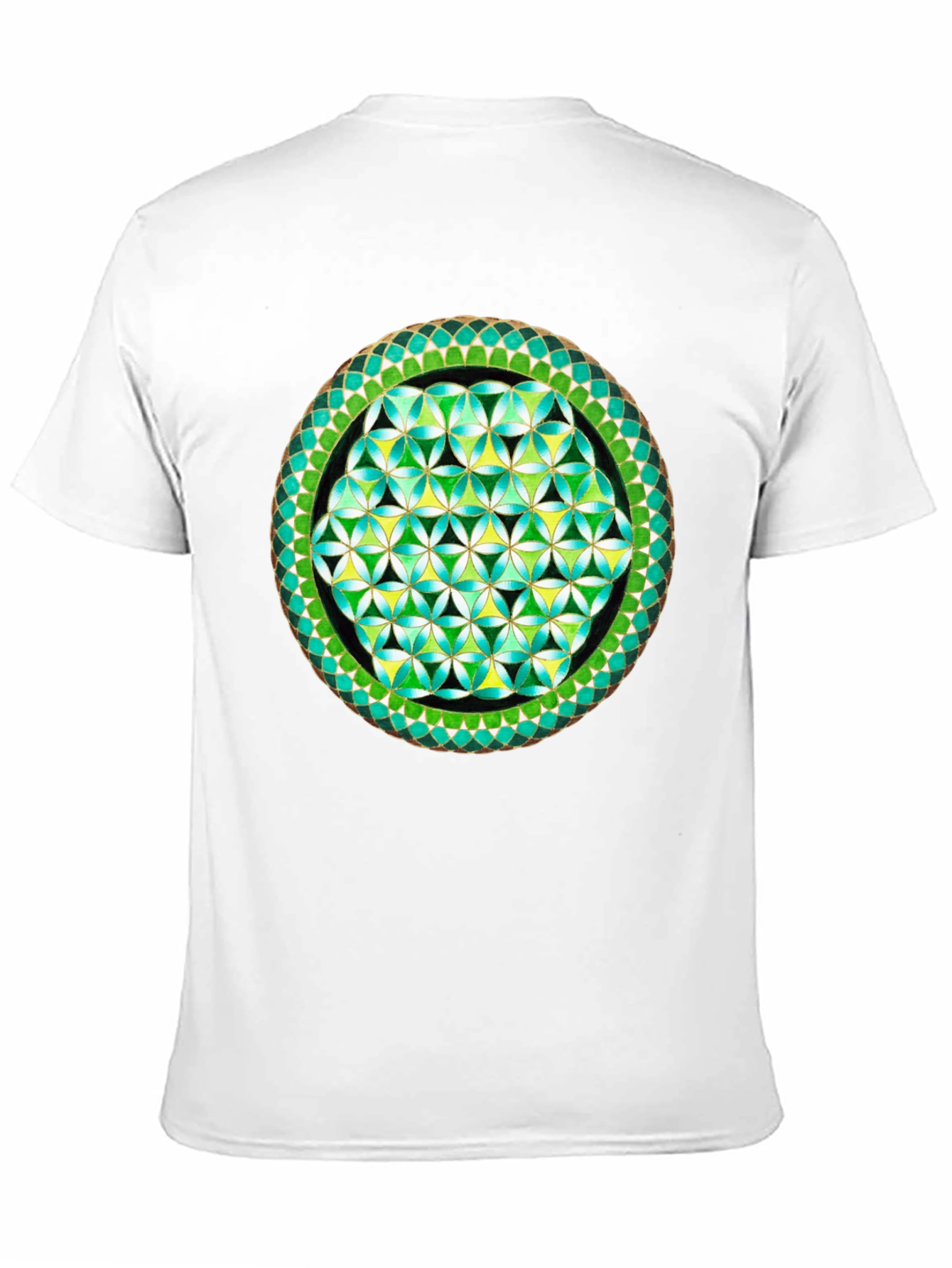 Geometric Flower of Life Graphic Tee