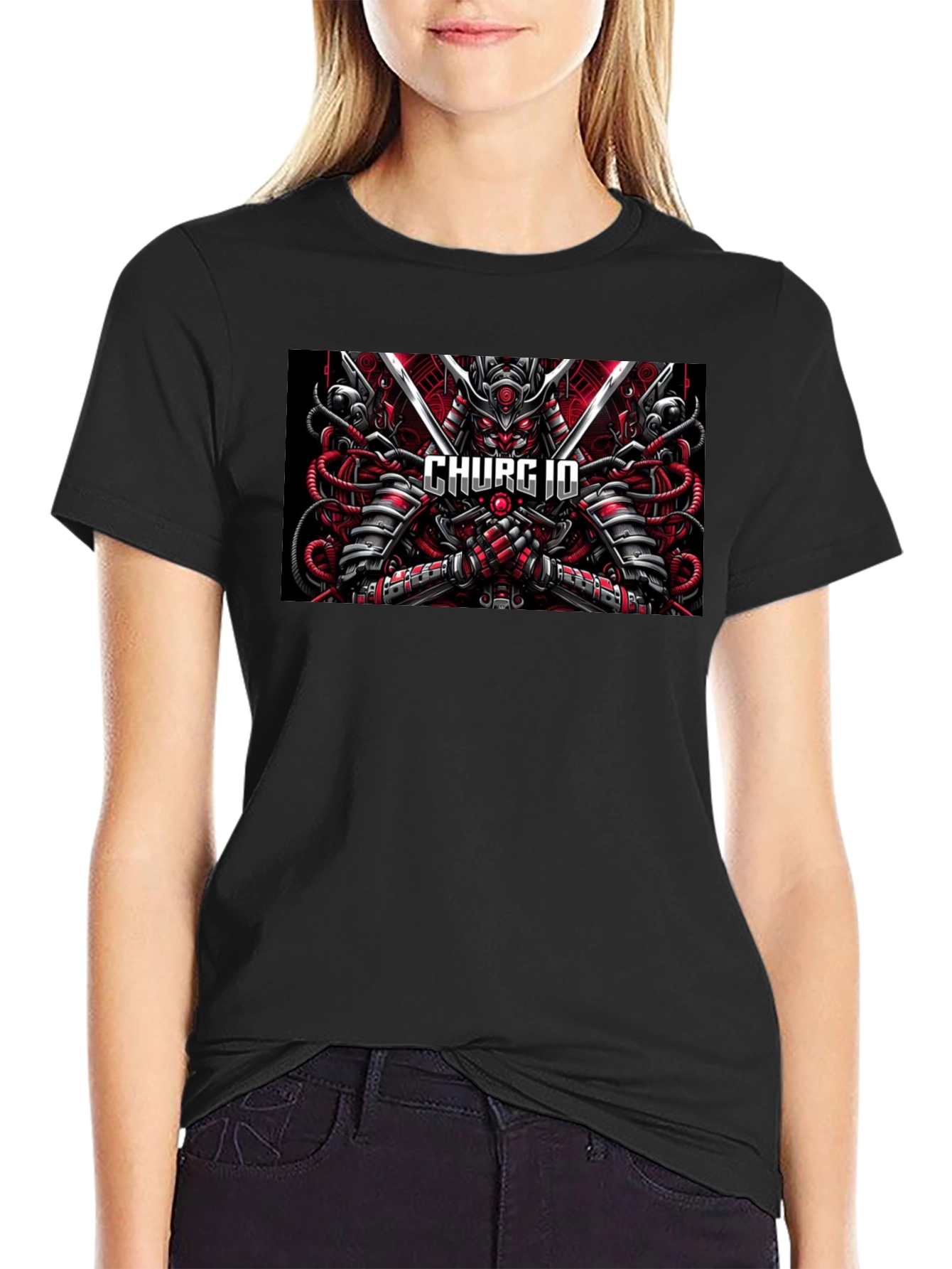 Cyberpunk Samurai T-Shirt - CHURG ID Design