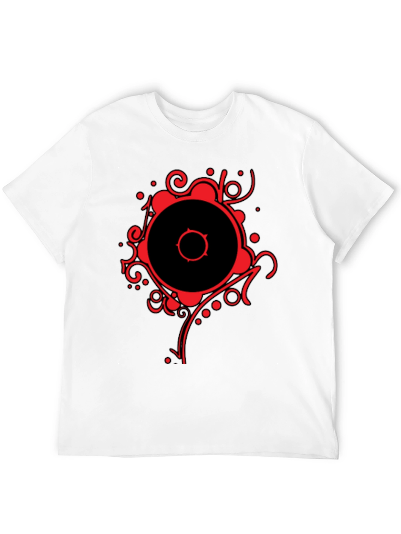 Abstract Graphic Black T-Shirt