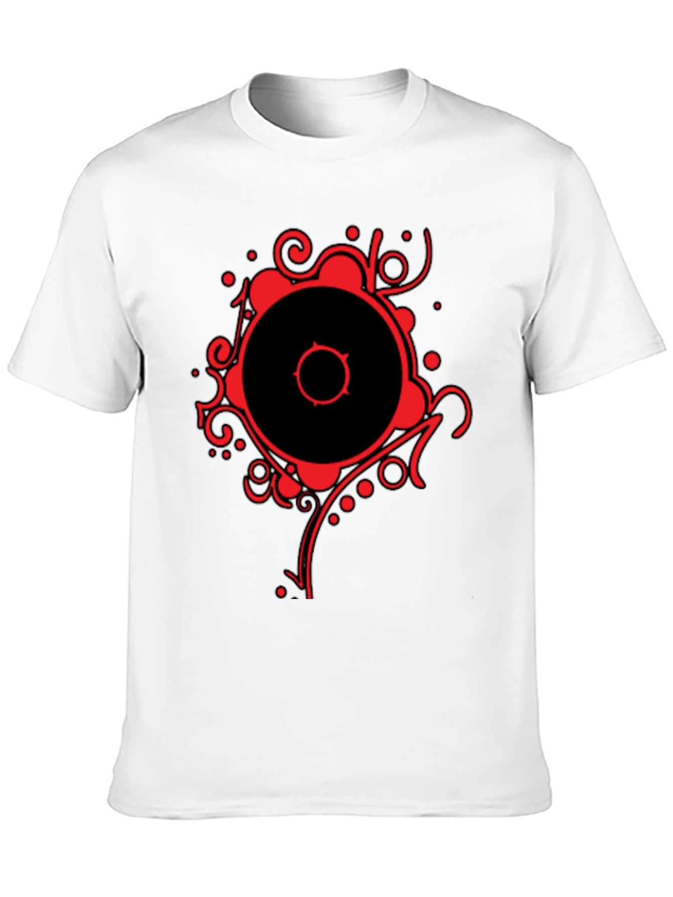Abstract Graphic Black T-Shirt