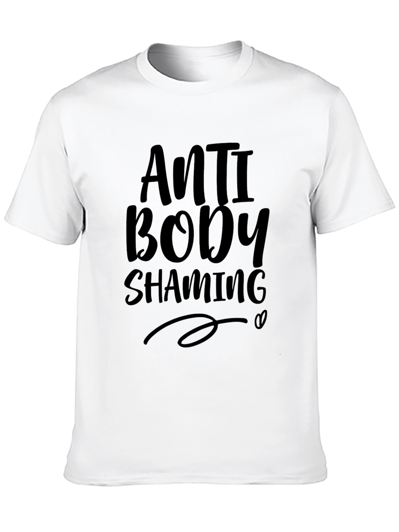 Anti Body Shaming Black T-Shirt