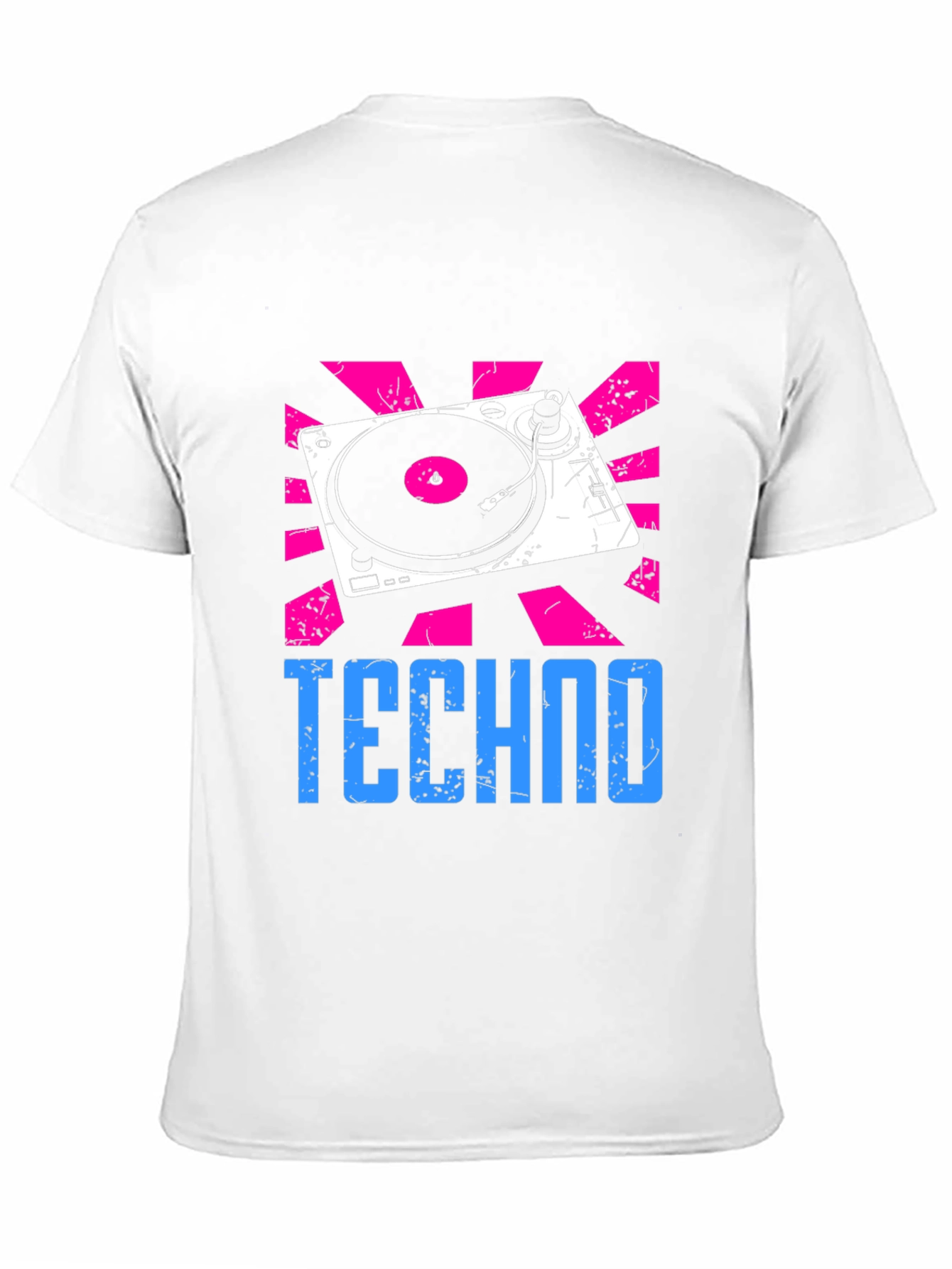 Techno Turntable Graphic Tee - Retro Style