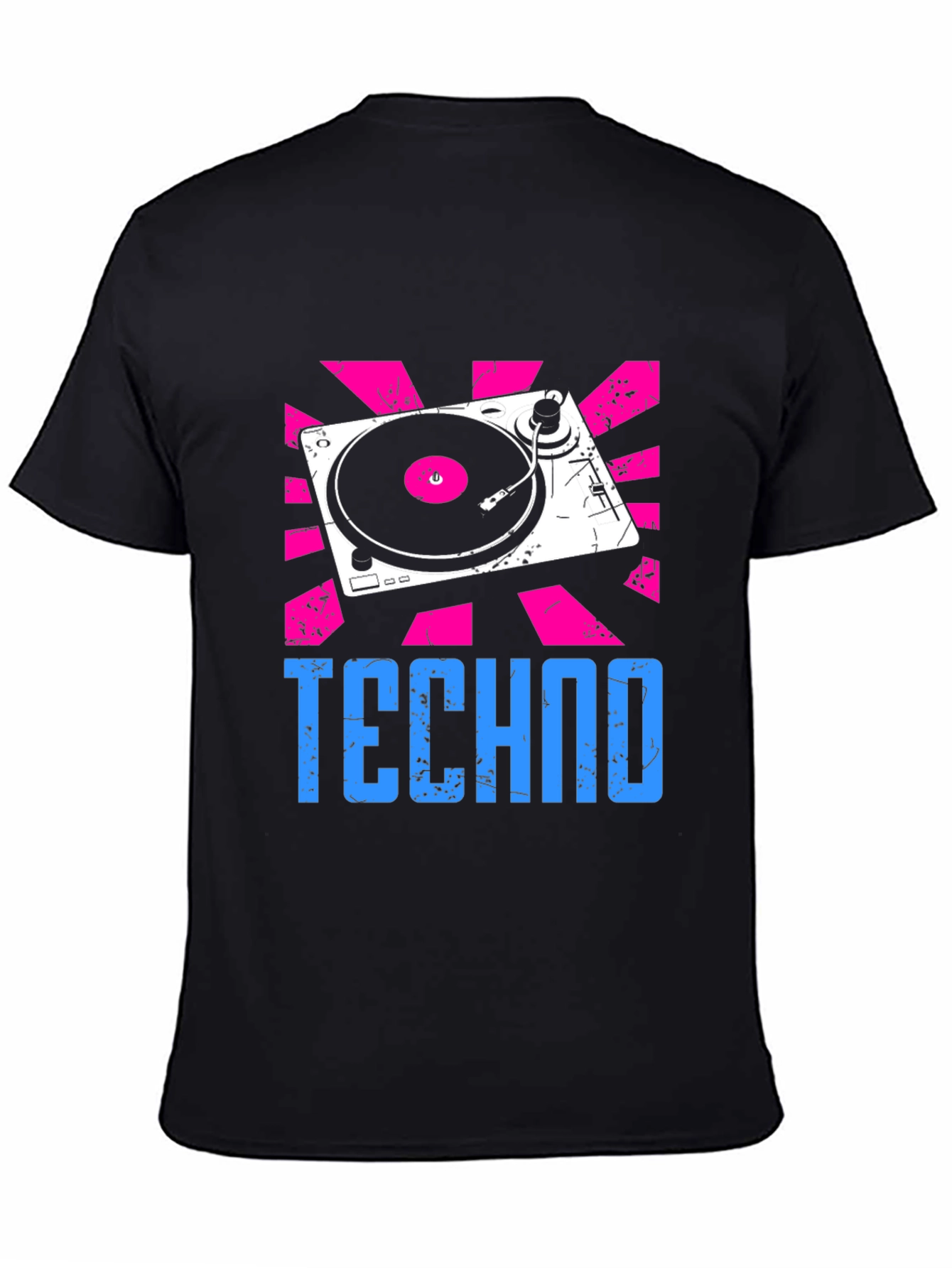 Techno Turntable Graphic Tee - Retro Style